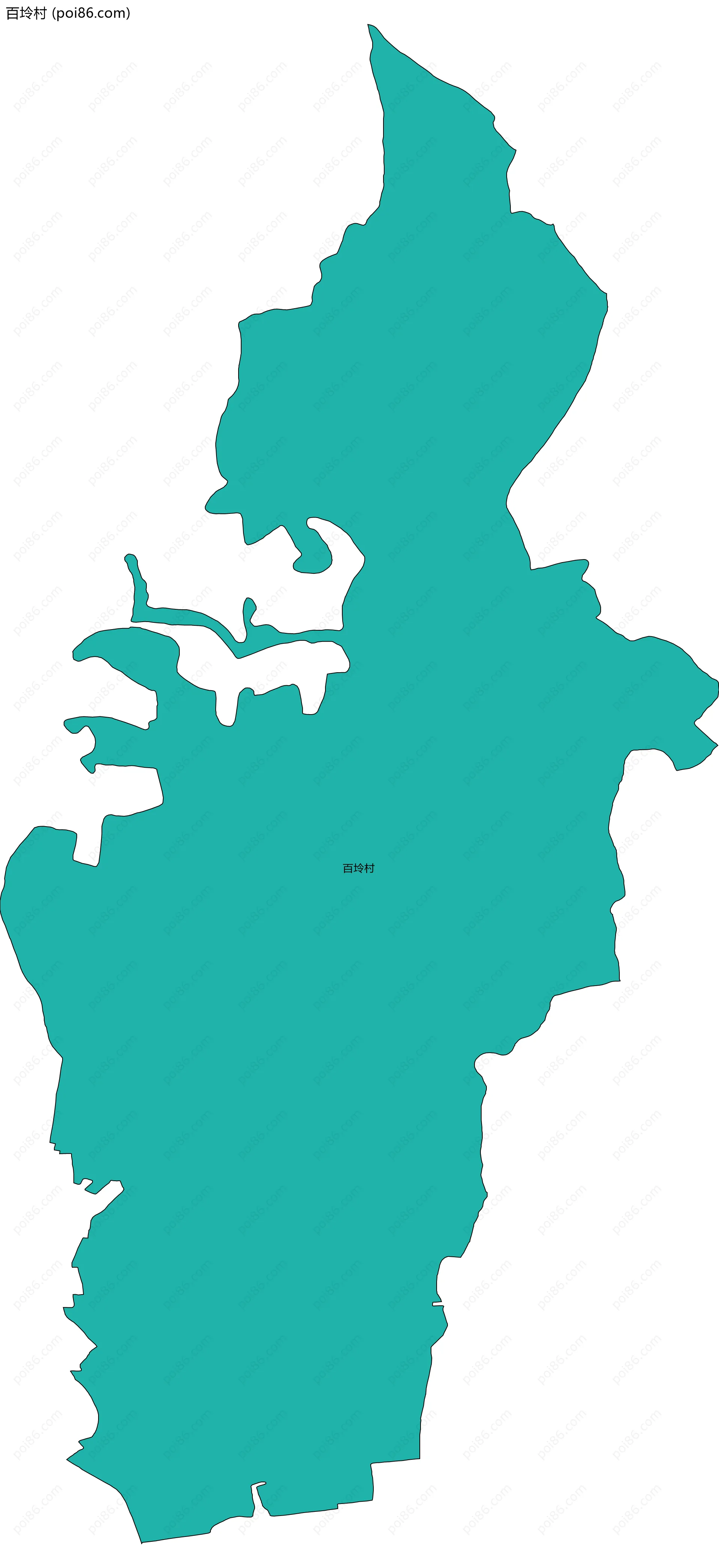 百坽村边界地图