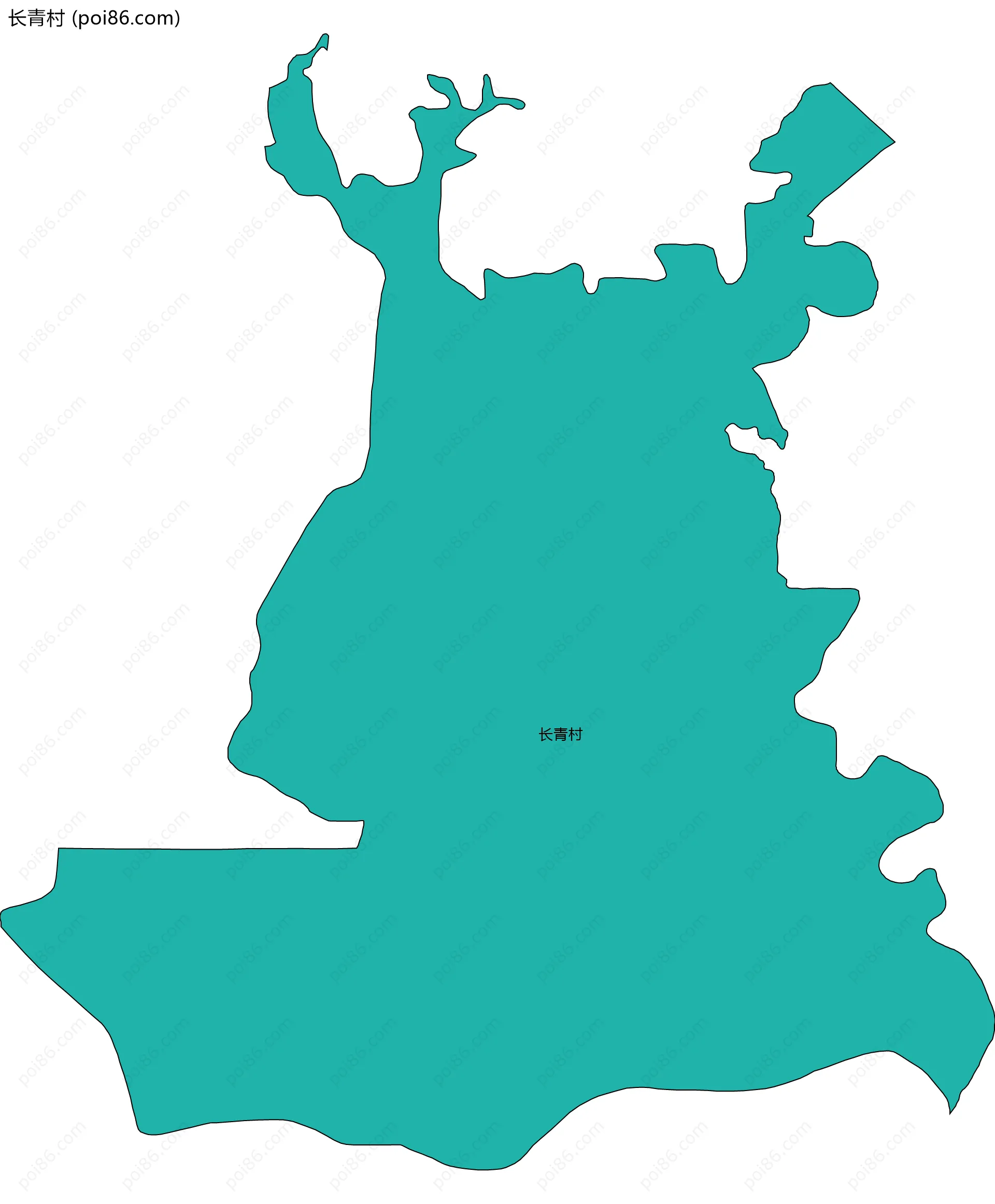 长青村边界地图