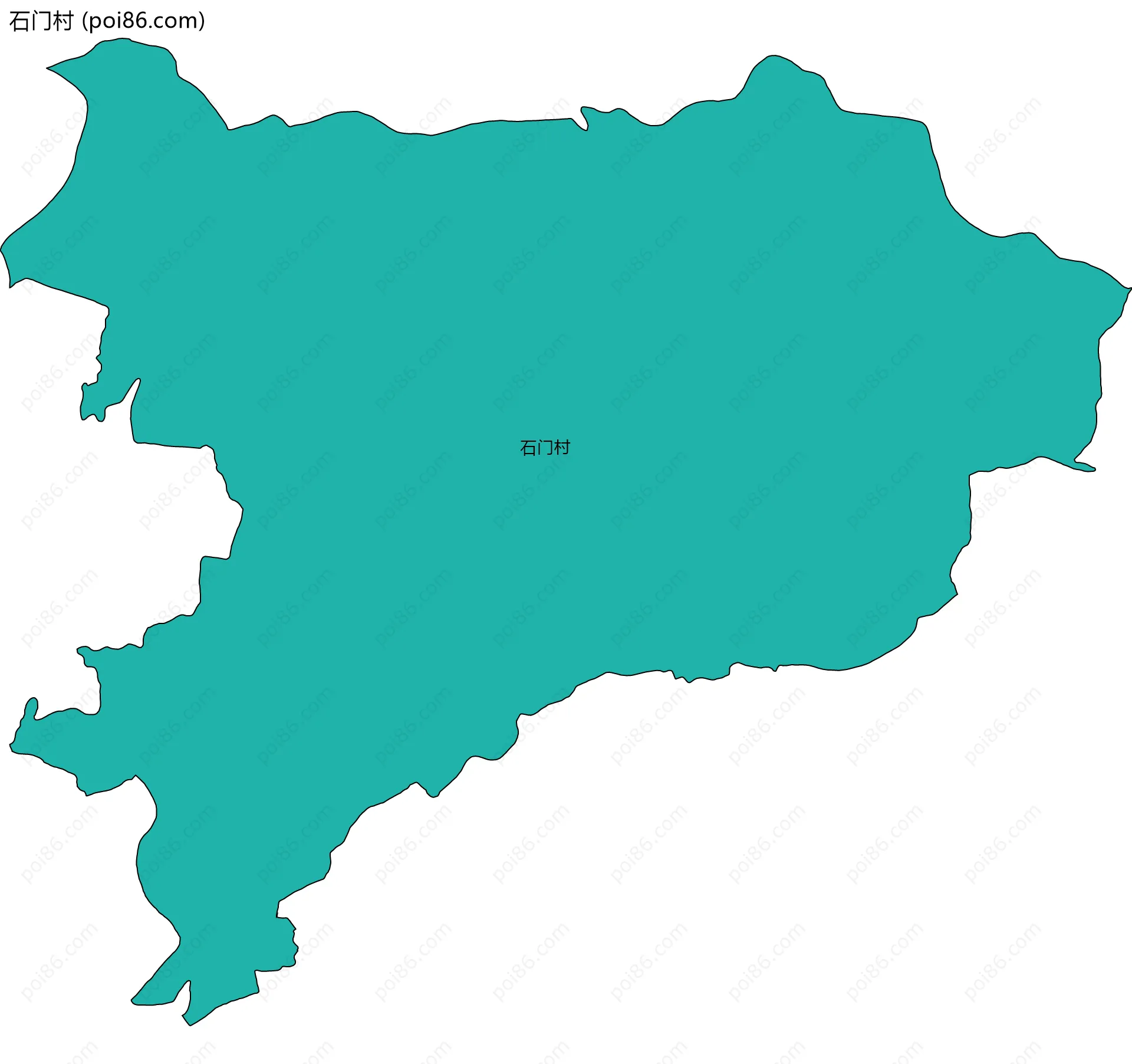 石门村边界地图