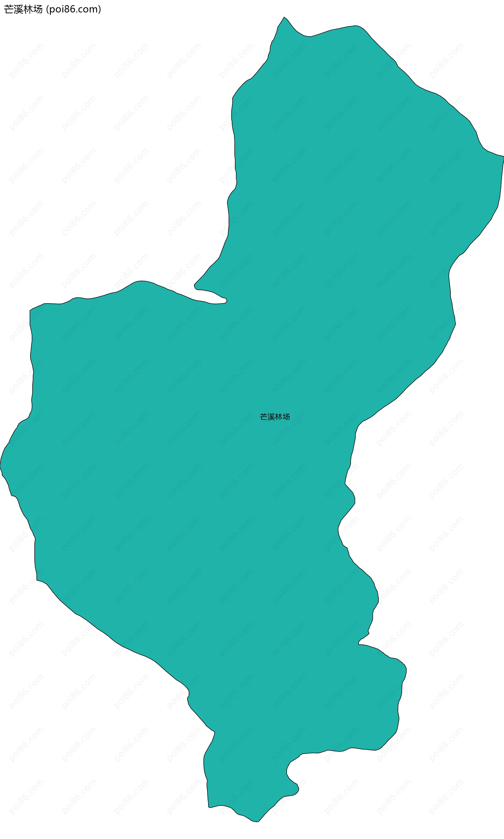 芒溪林场边界地图