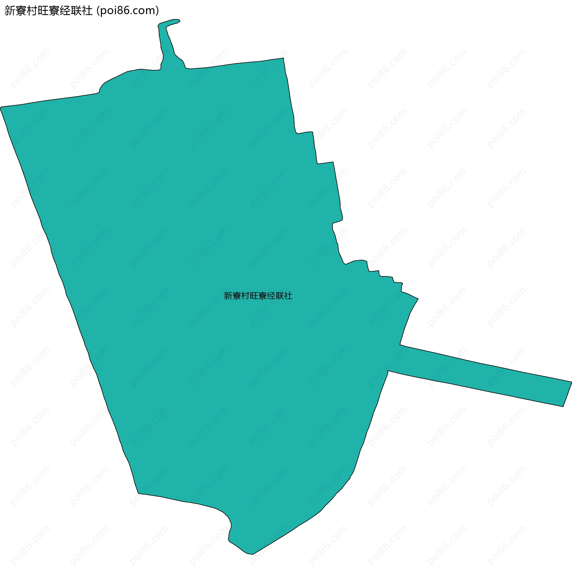 新寮村旺寮经联社边界地图