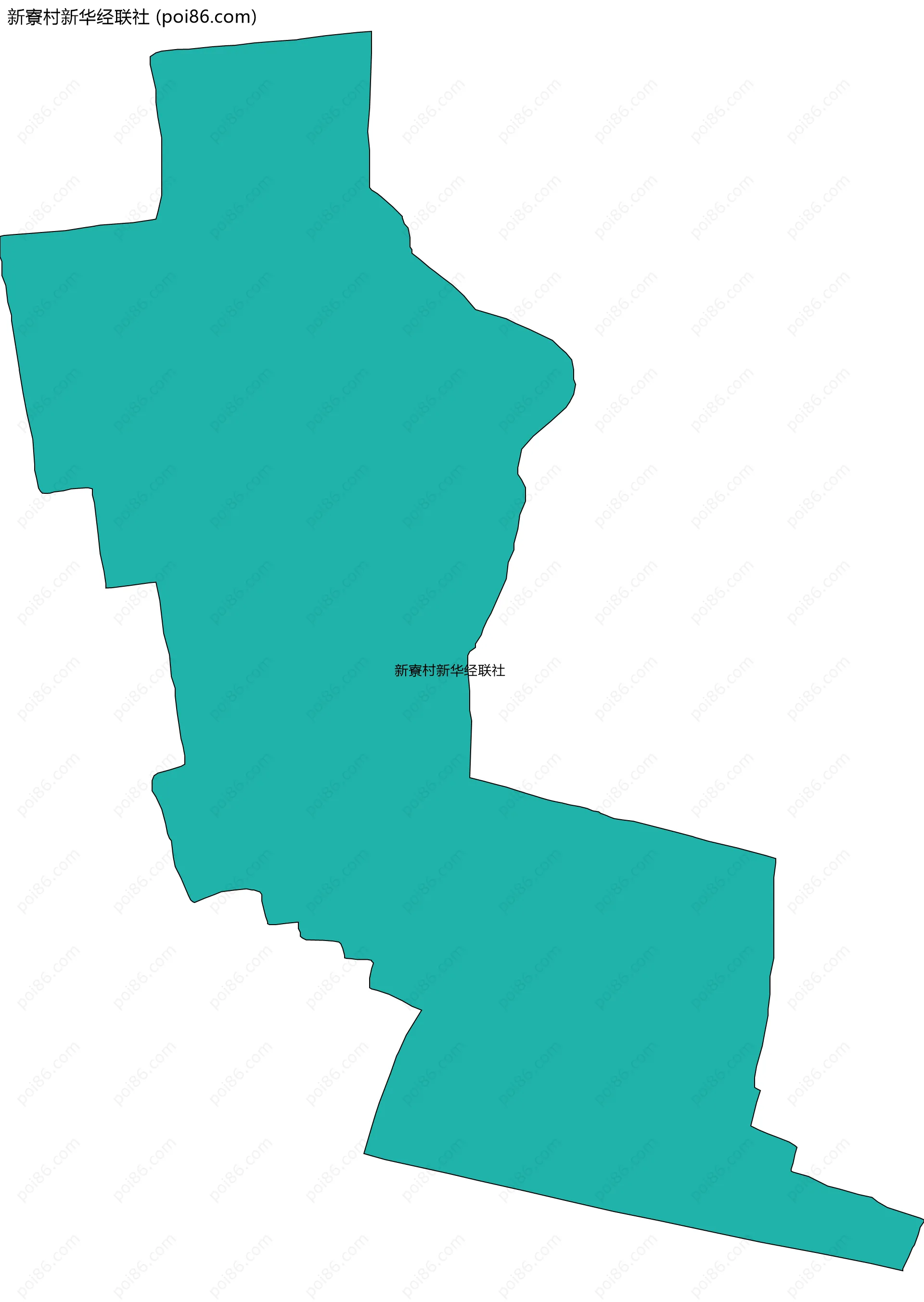 新寮村新华经联社边界地图