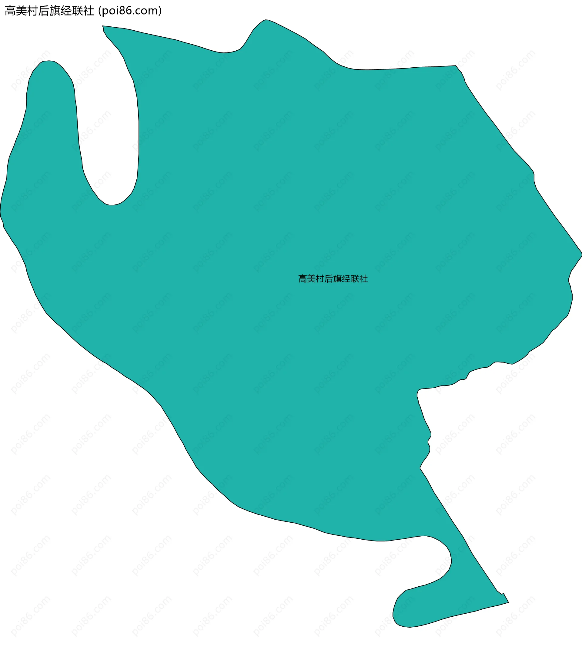 高美村后旗经联社边界地图