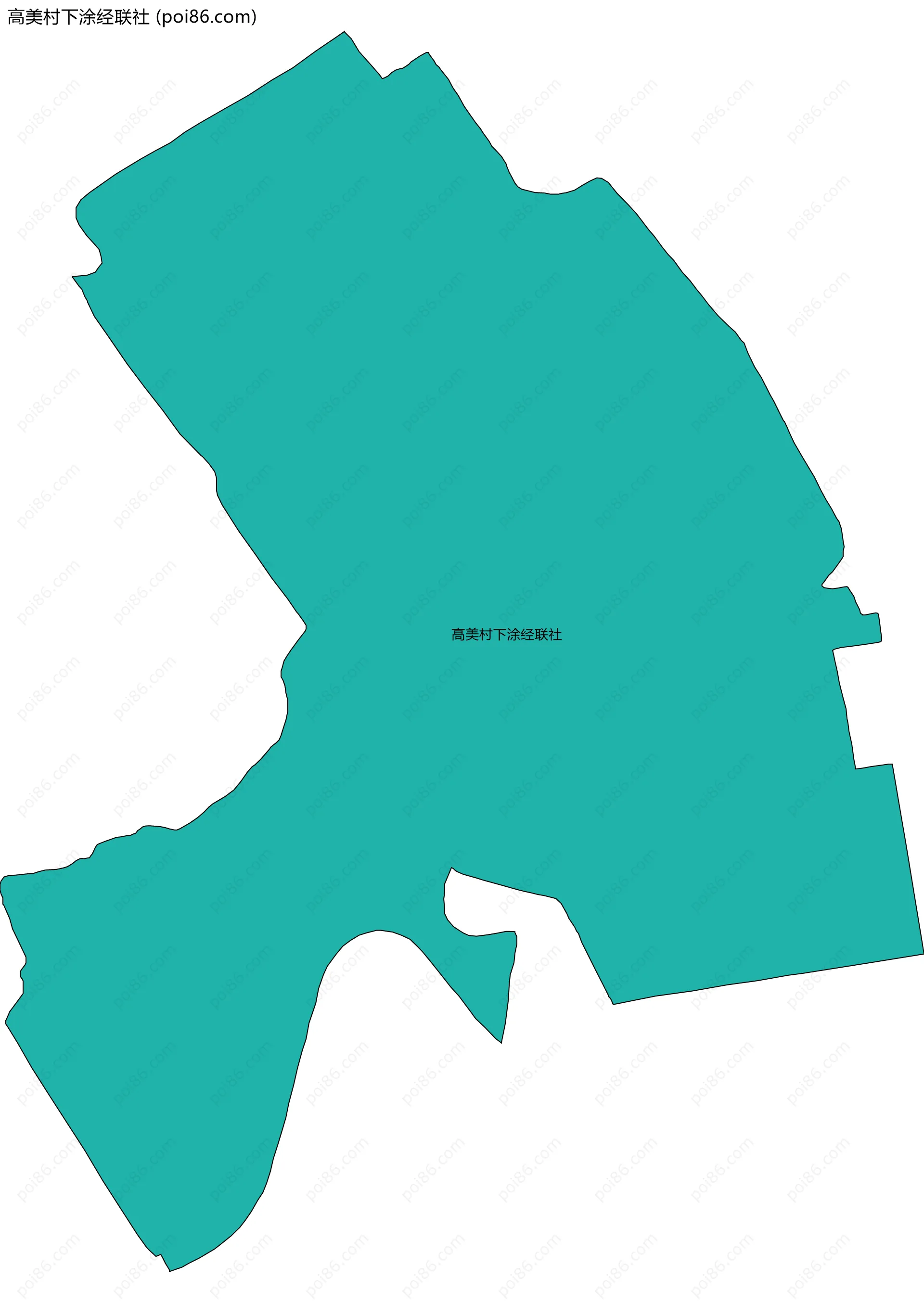 高美村下涂经联社边界地图