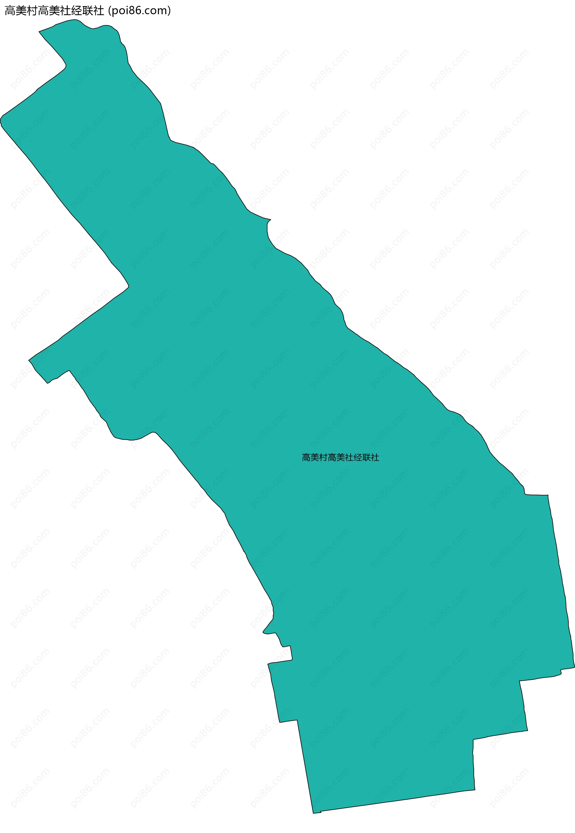 高美村高美社经联社边界地图