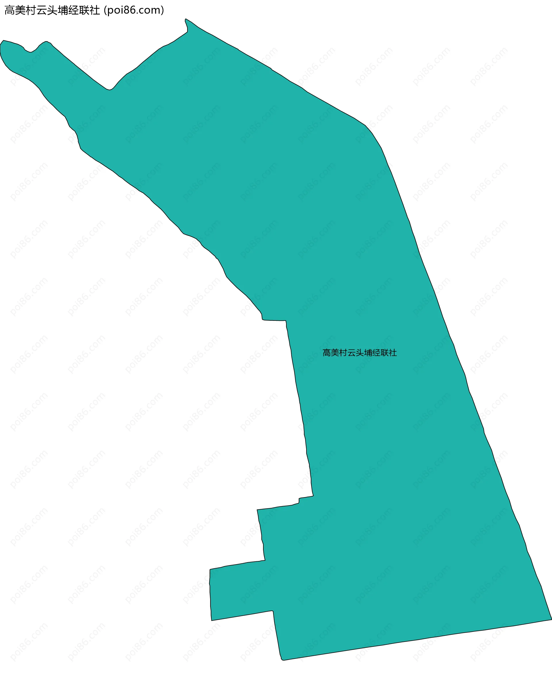 高美村云头埔经联社边界地图