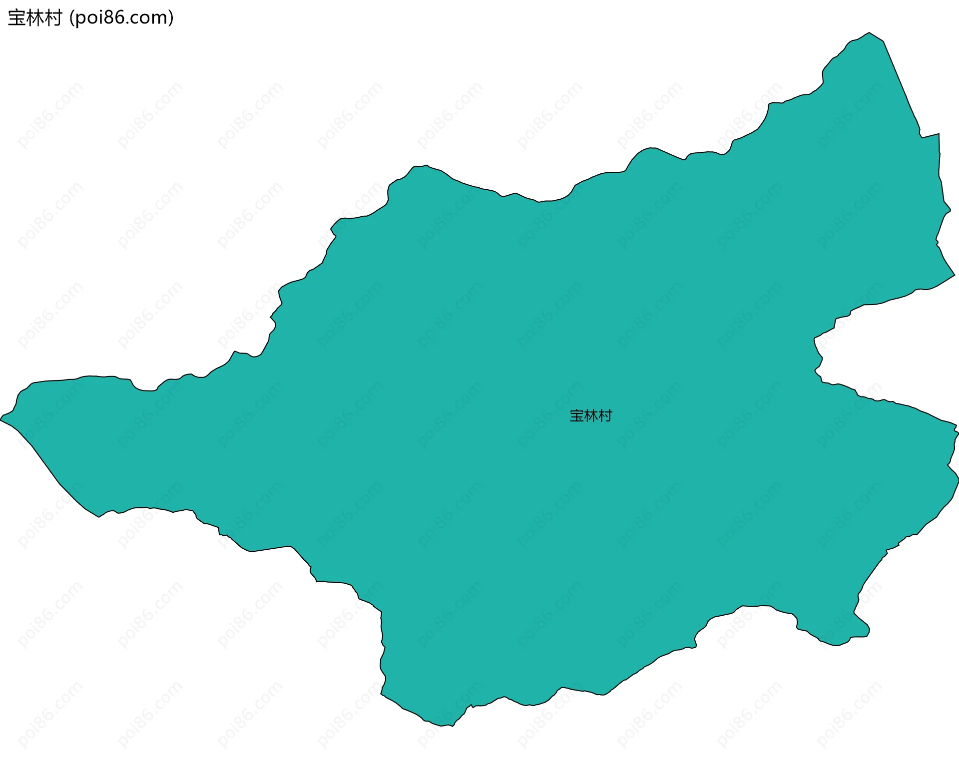 宝林村边界地图