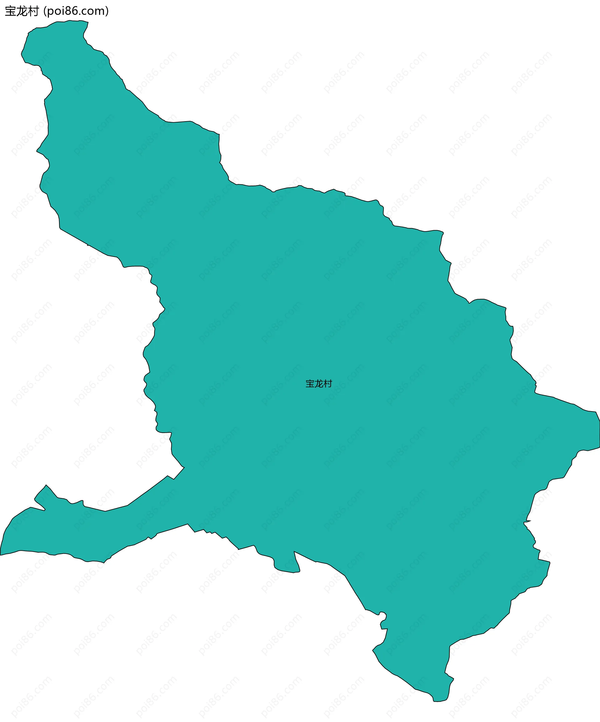 宝龙村边界地图