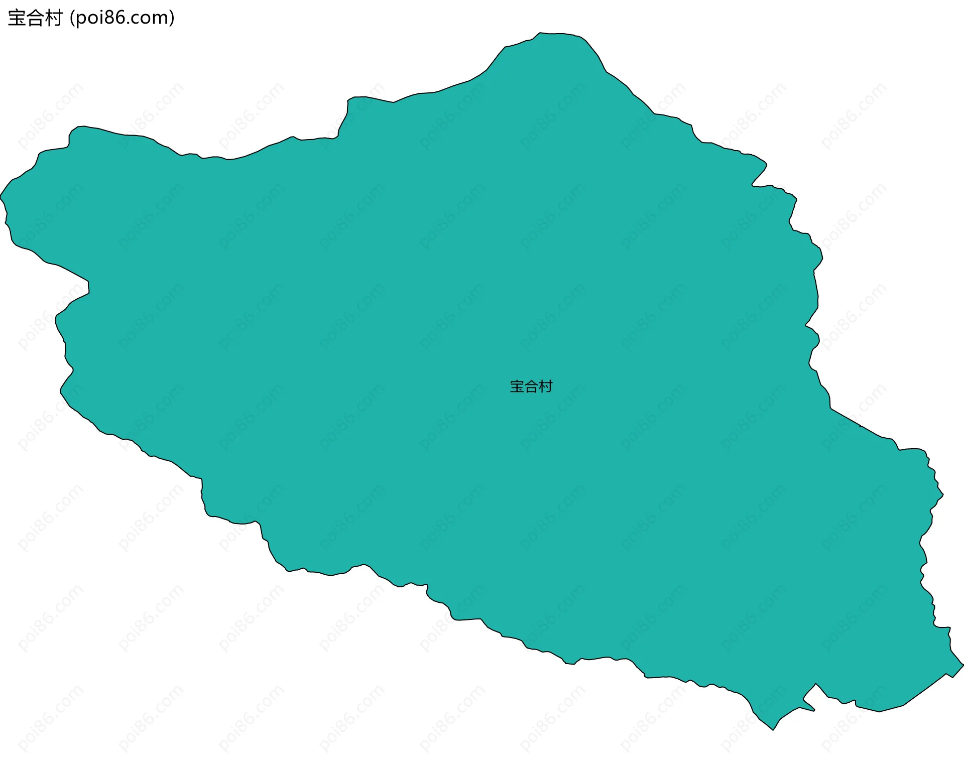 宝合村边界地图