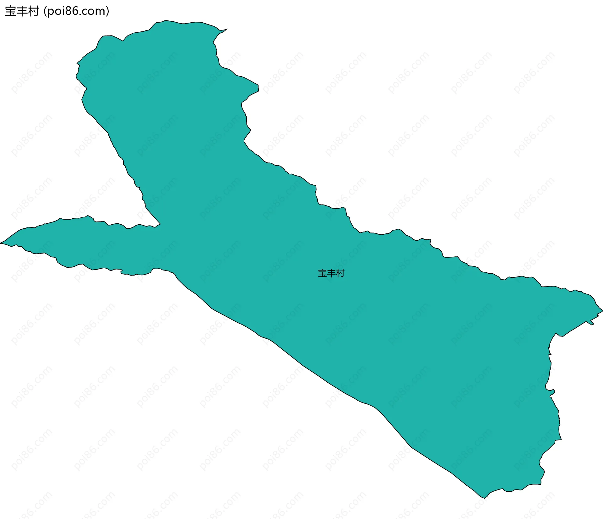 宝丰村边界地图