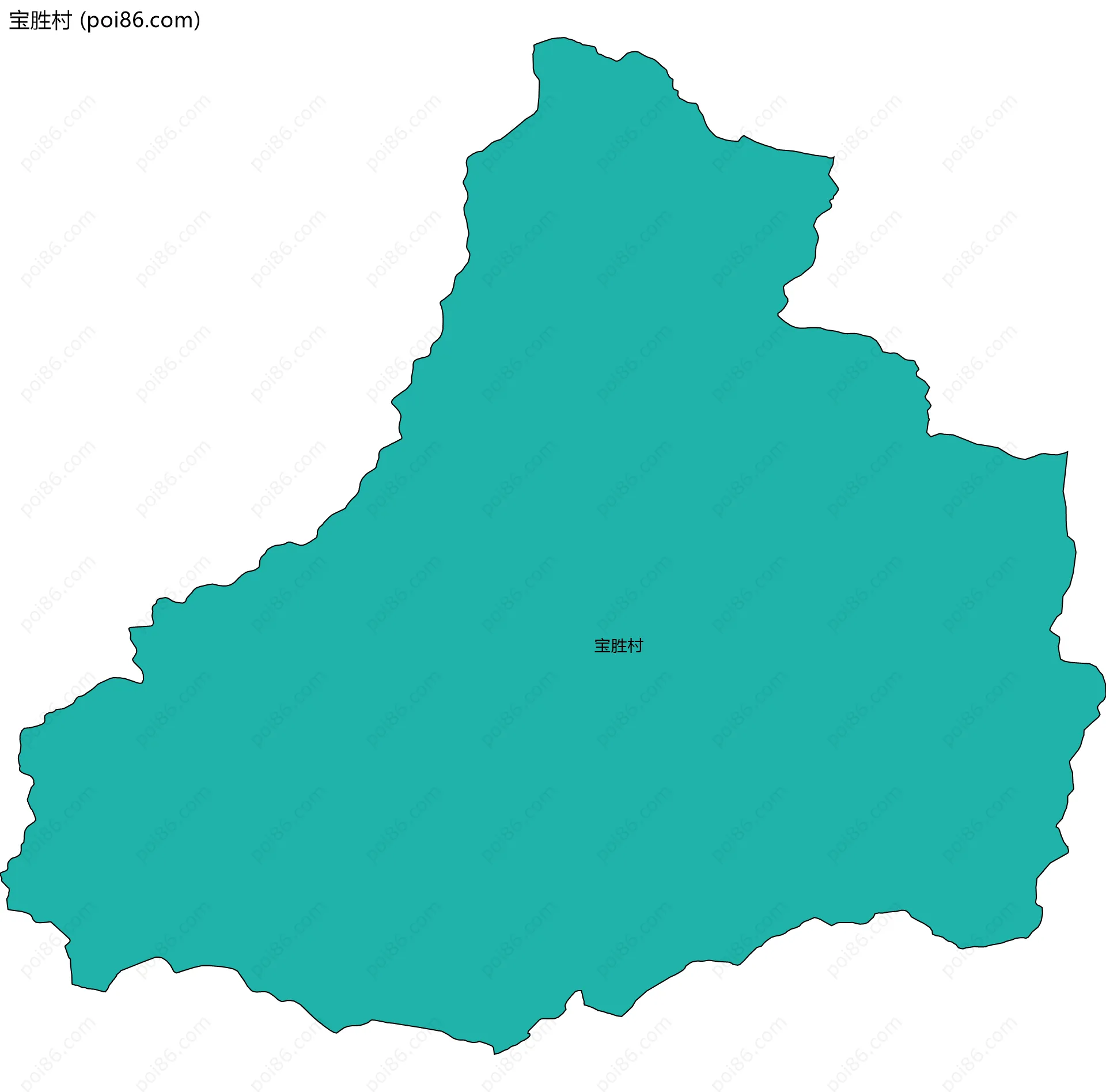 宝胜村边界地图