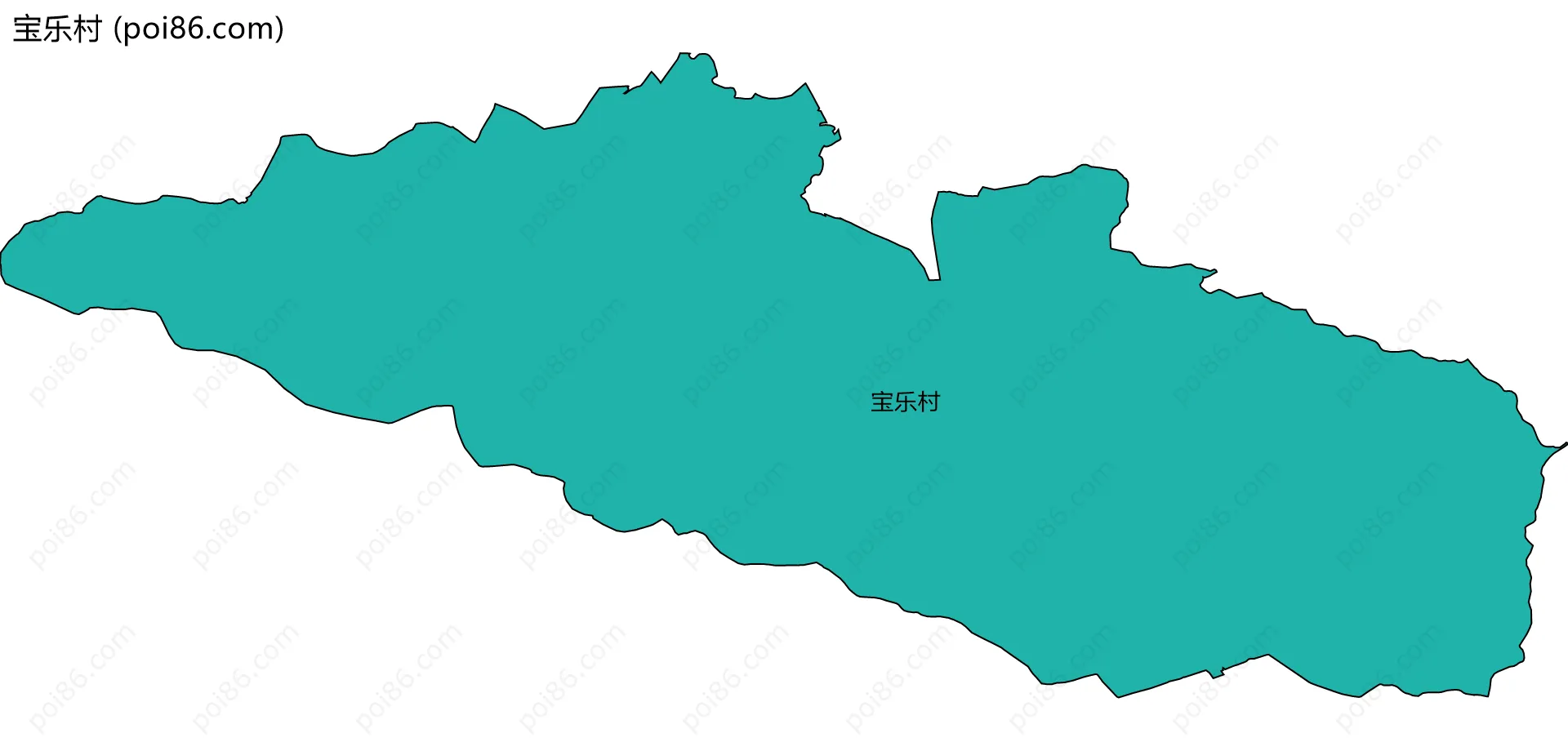 宝乐村边界地图