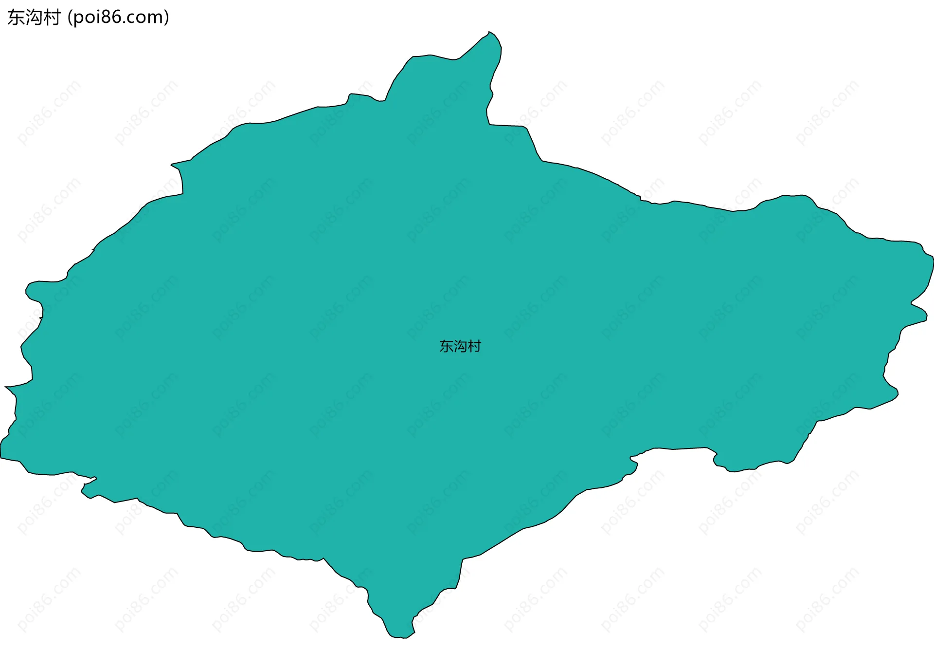东沟村边界地图