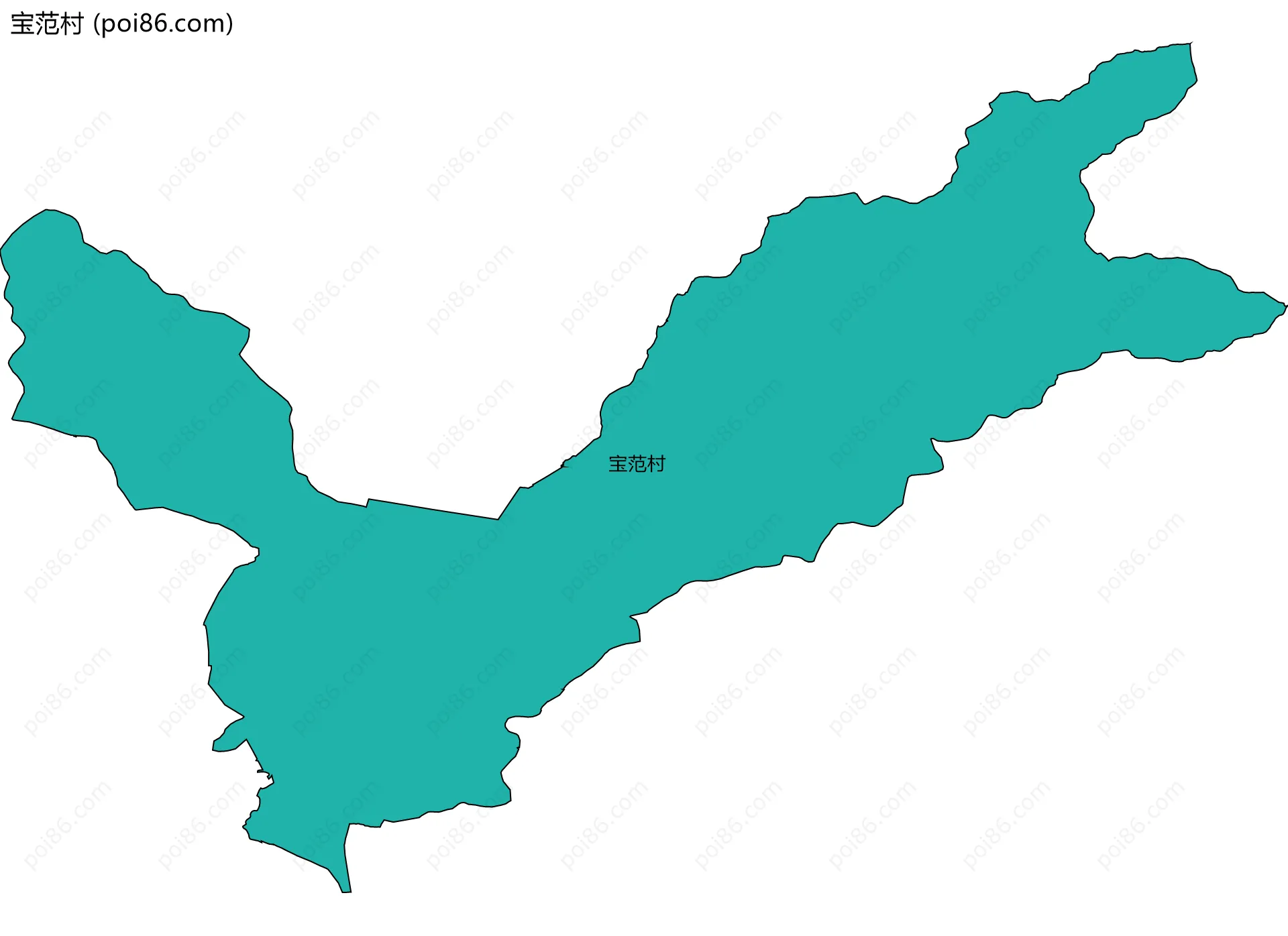 宝范村边界地图