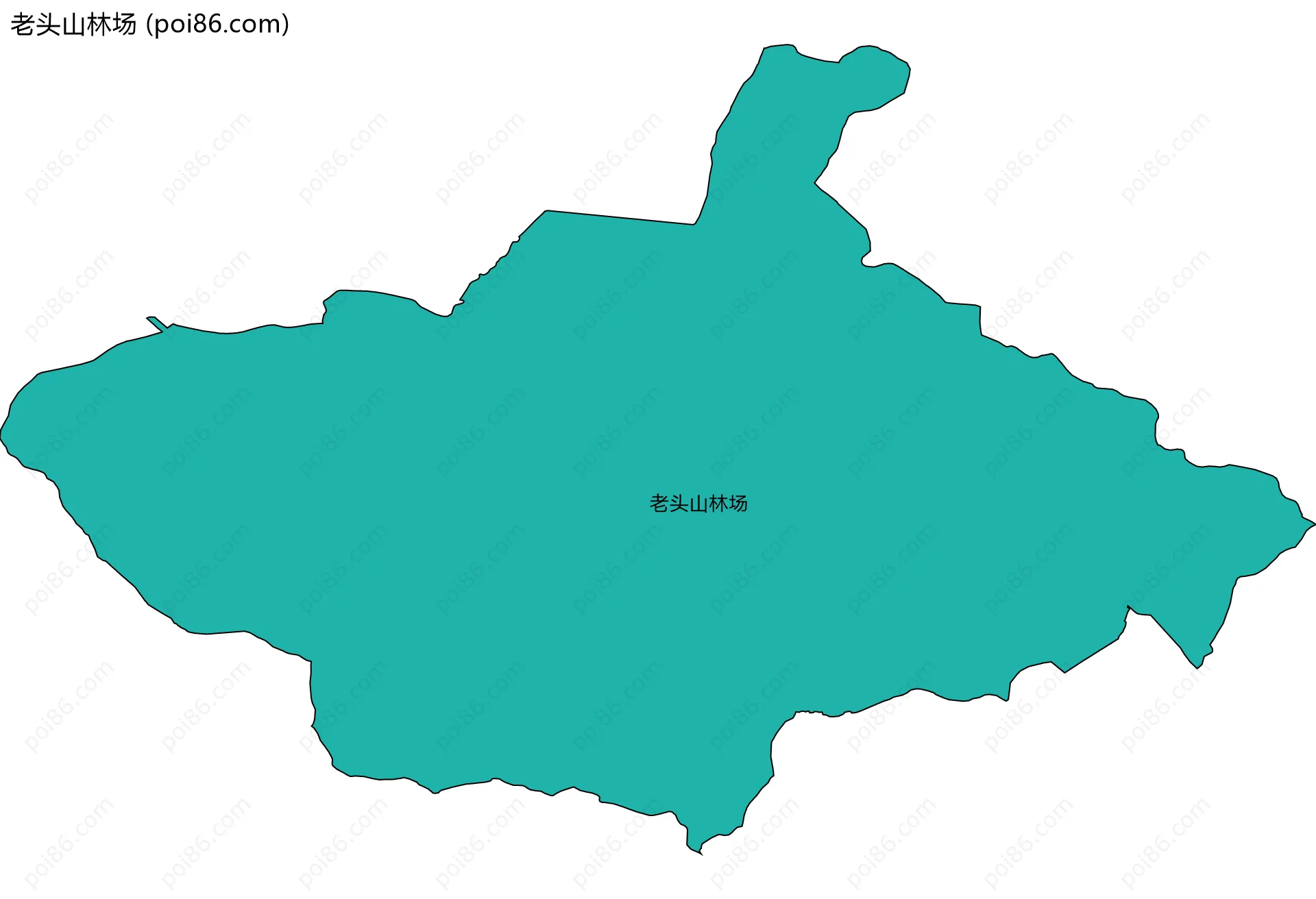 老头山林场边界地图
