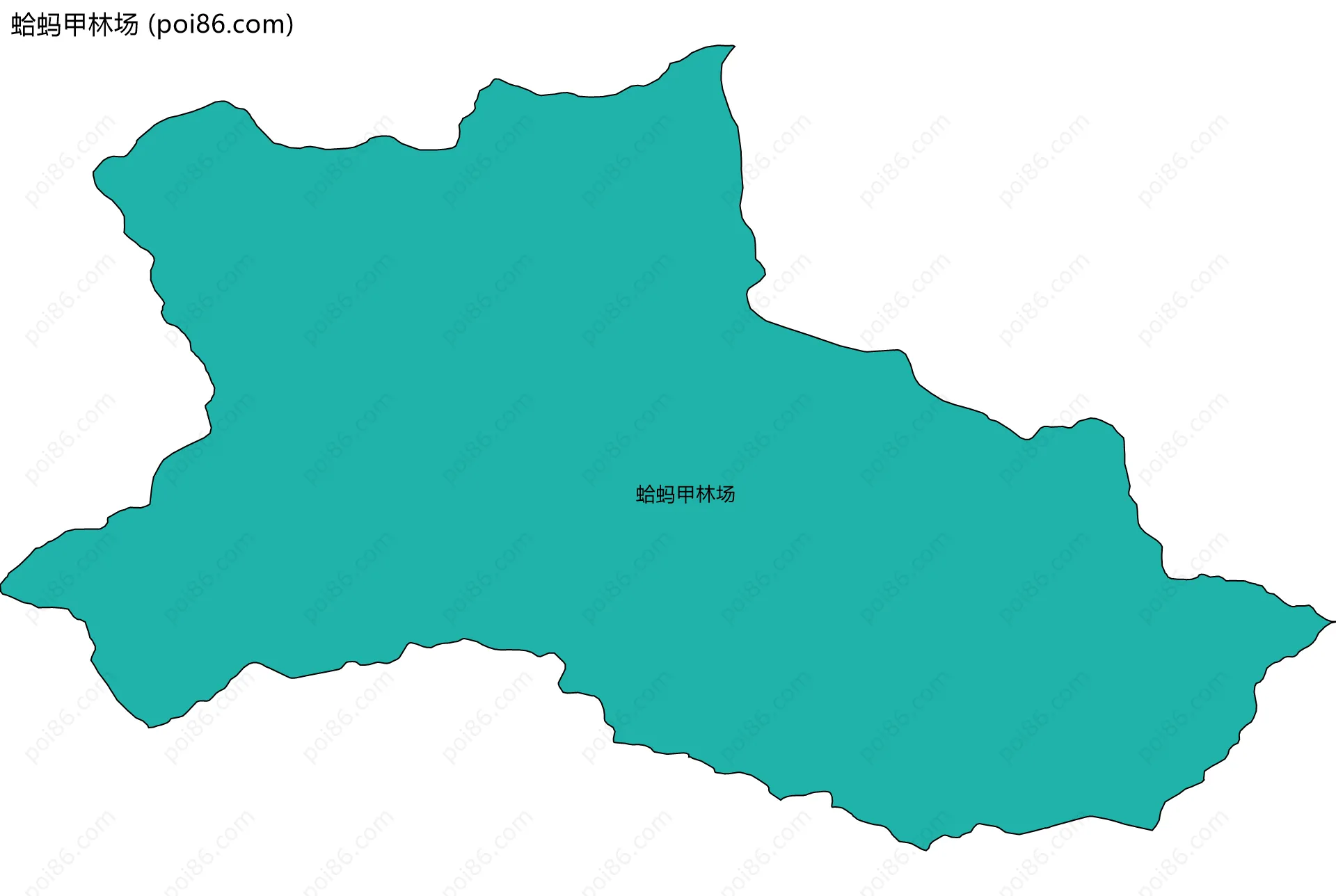 蛤蚂甲林场边界地图