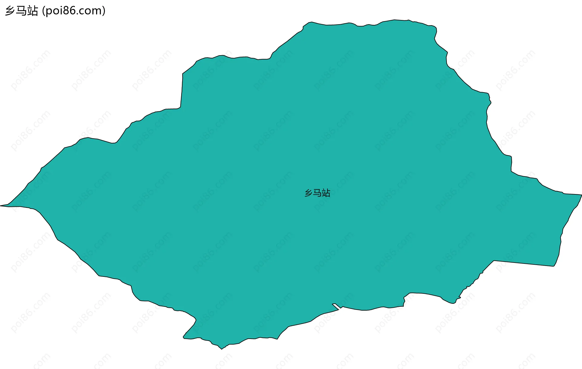 乡马站边界地图