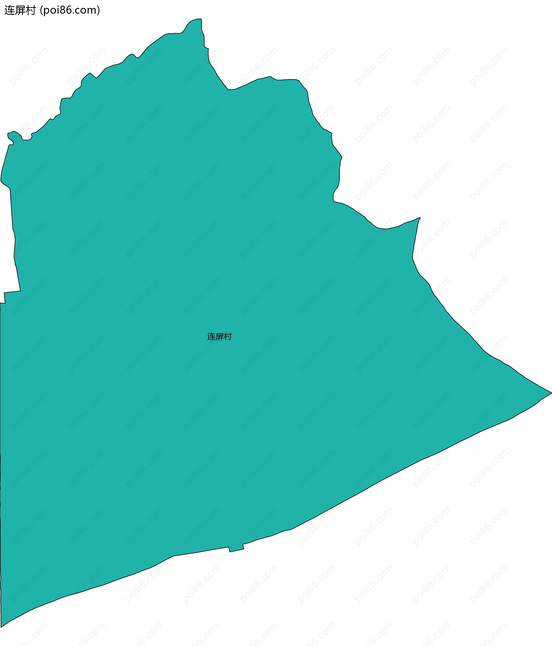 连屏村边界地图