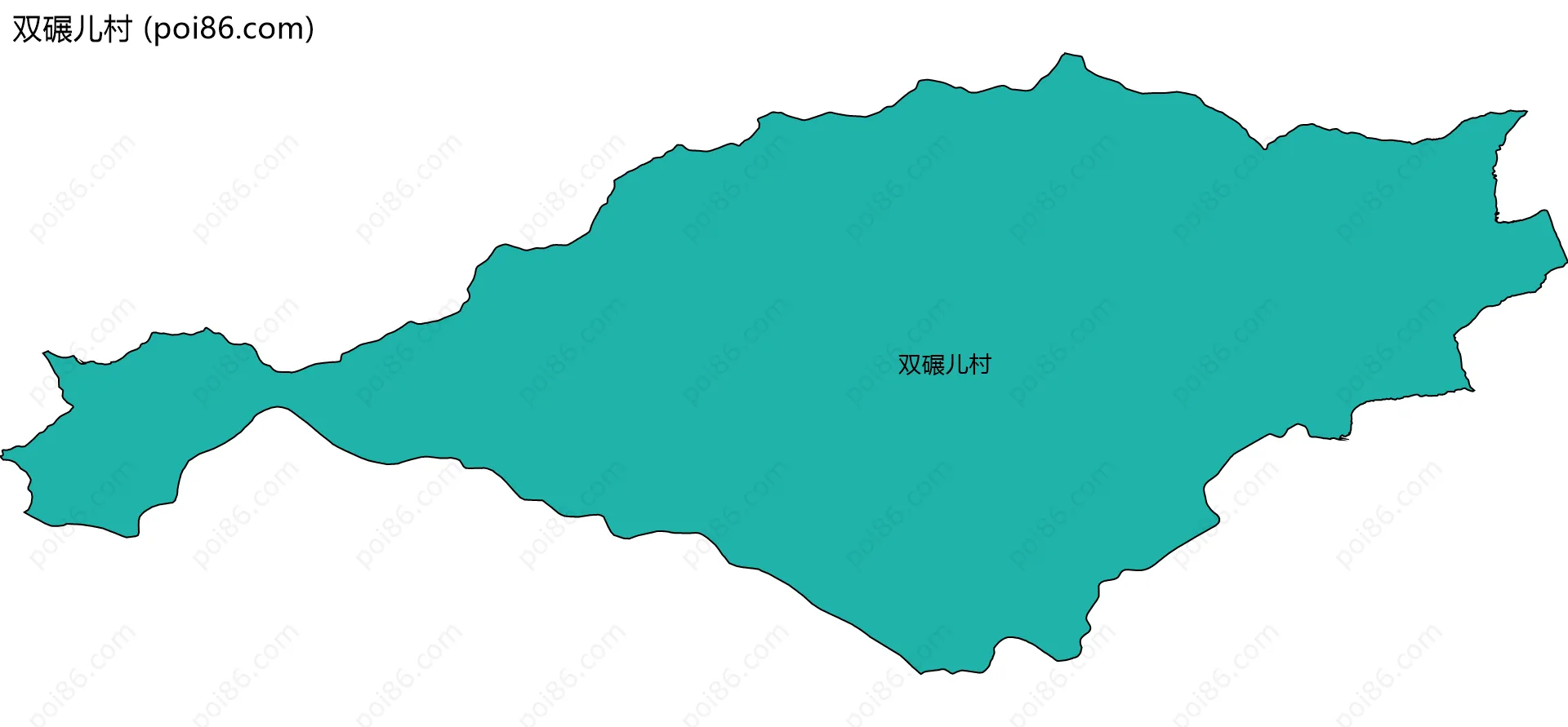 双碾儿村边界地图