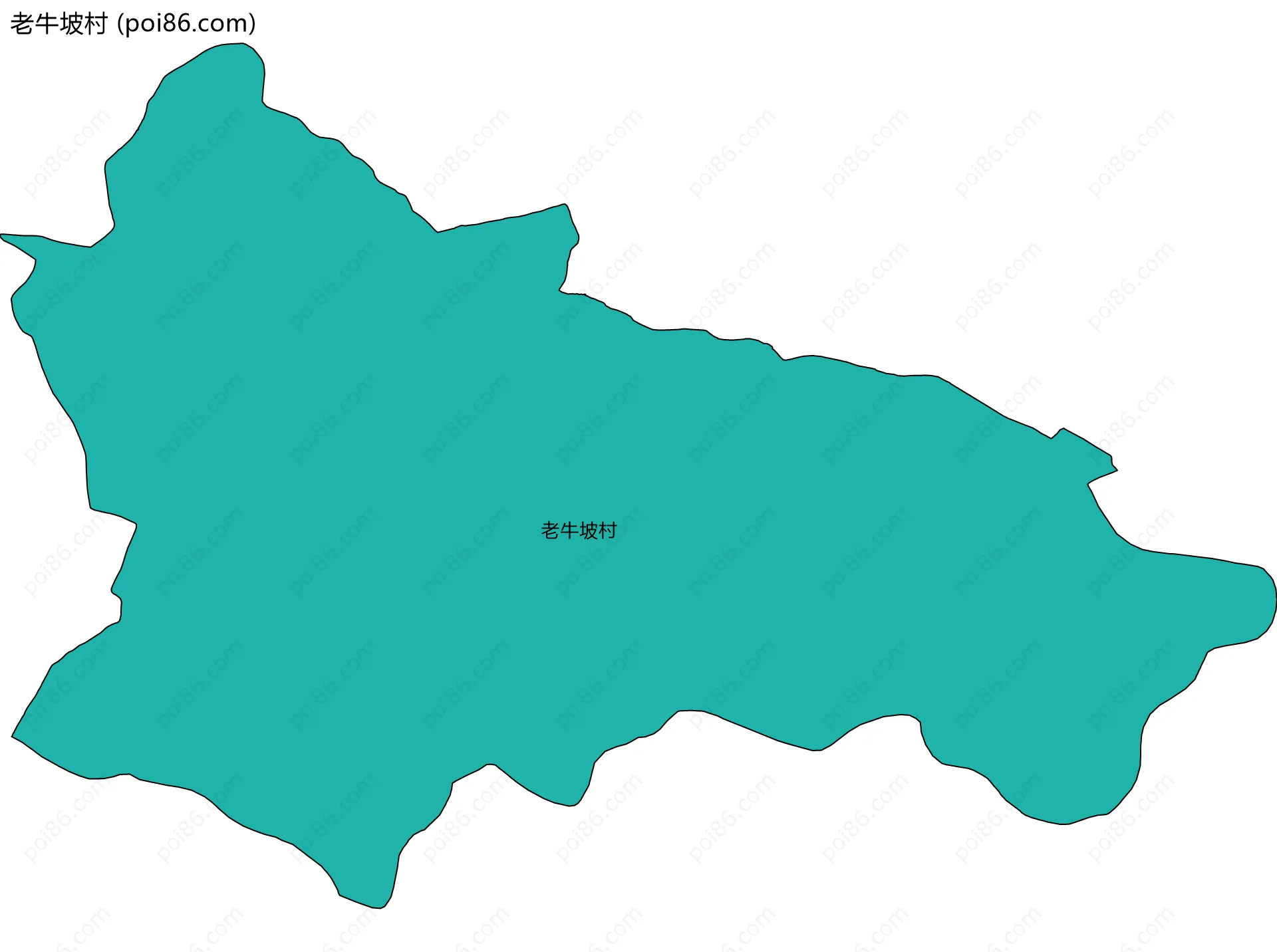 老牛坡村边界地图