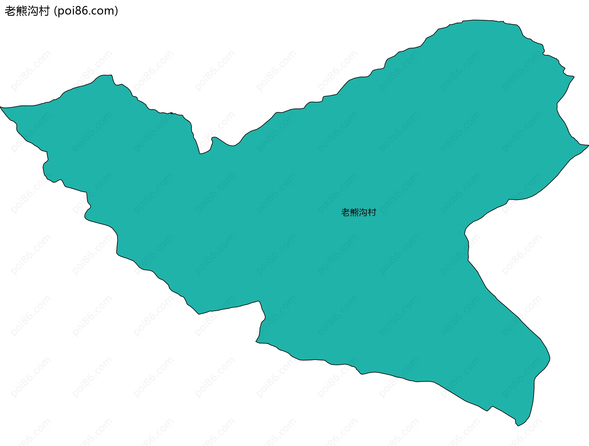 老熊沟村边界地图