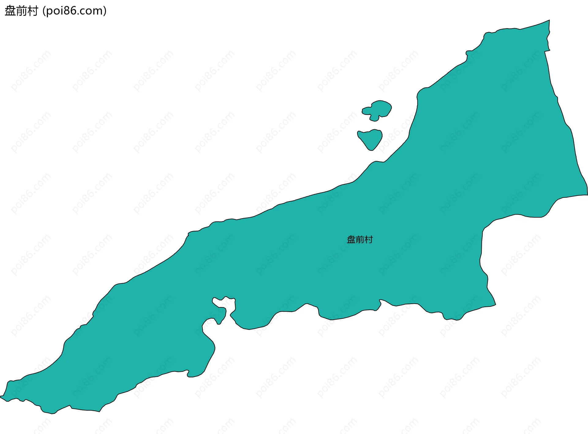 盘前村边界地图
