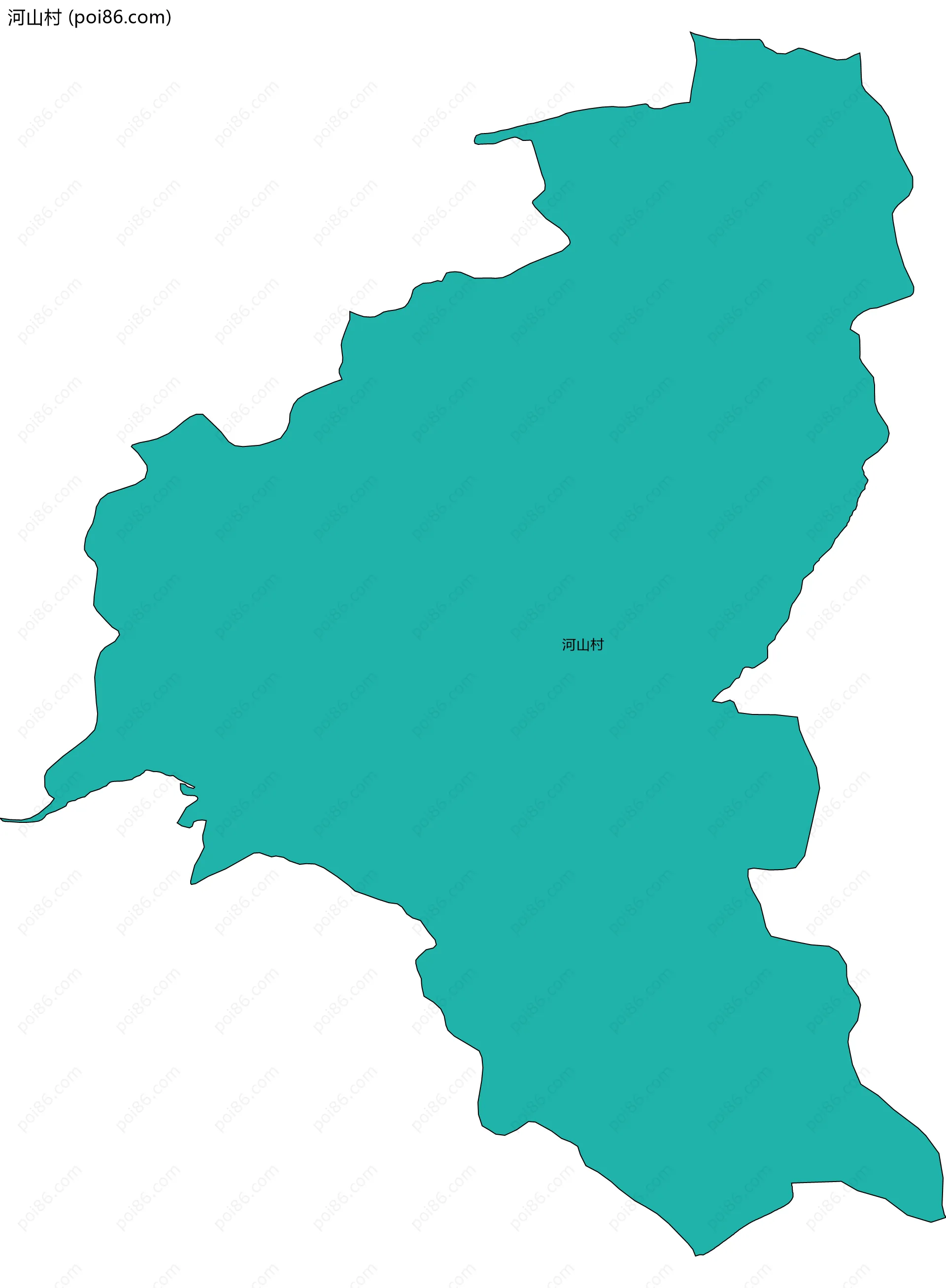 河山村边界地图