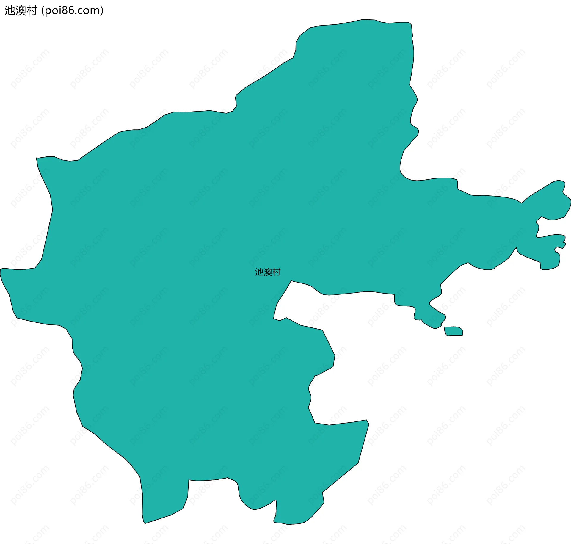 池澳村边界地图