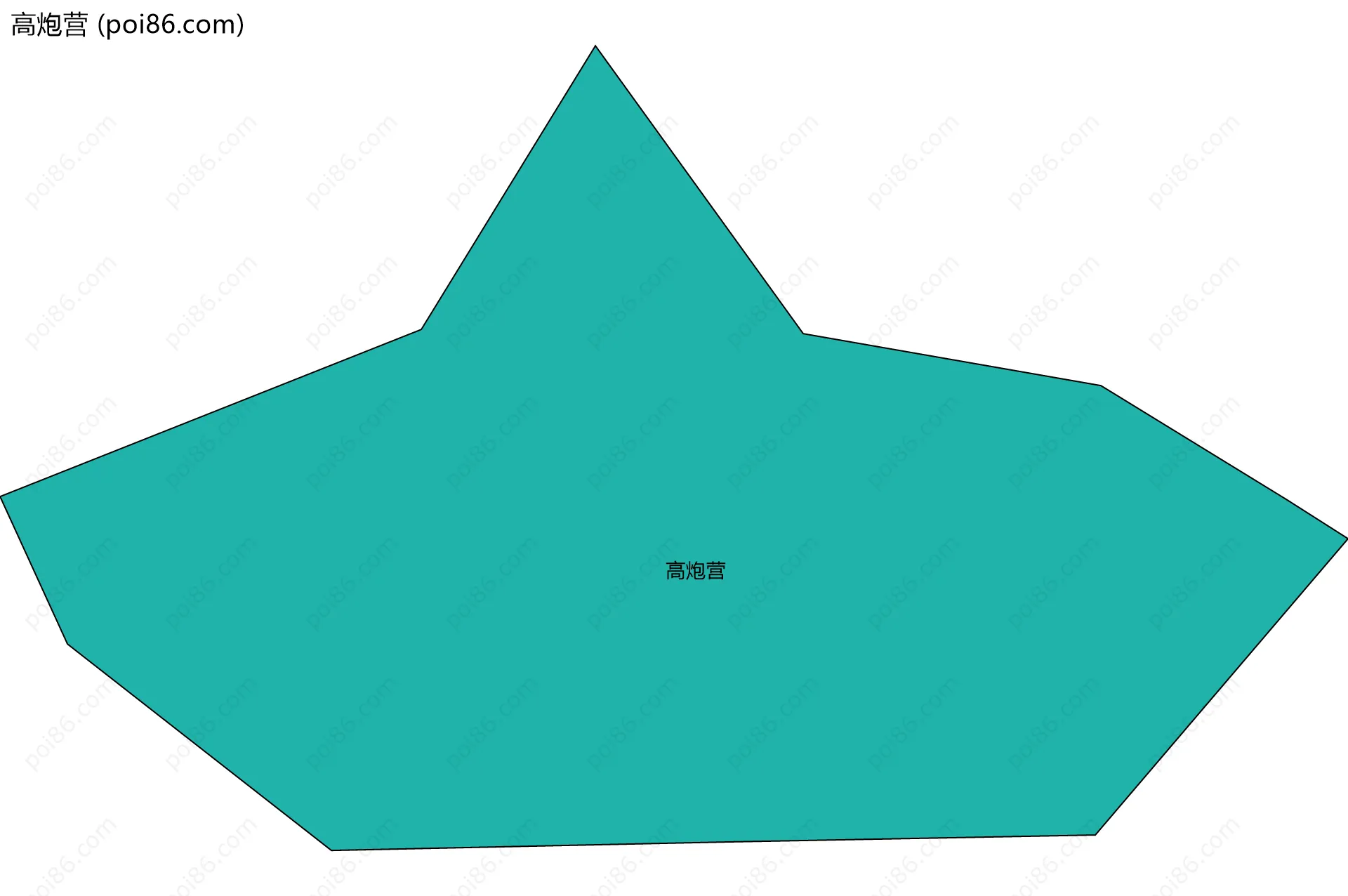 高炮营边界地图