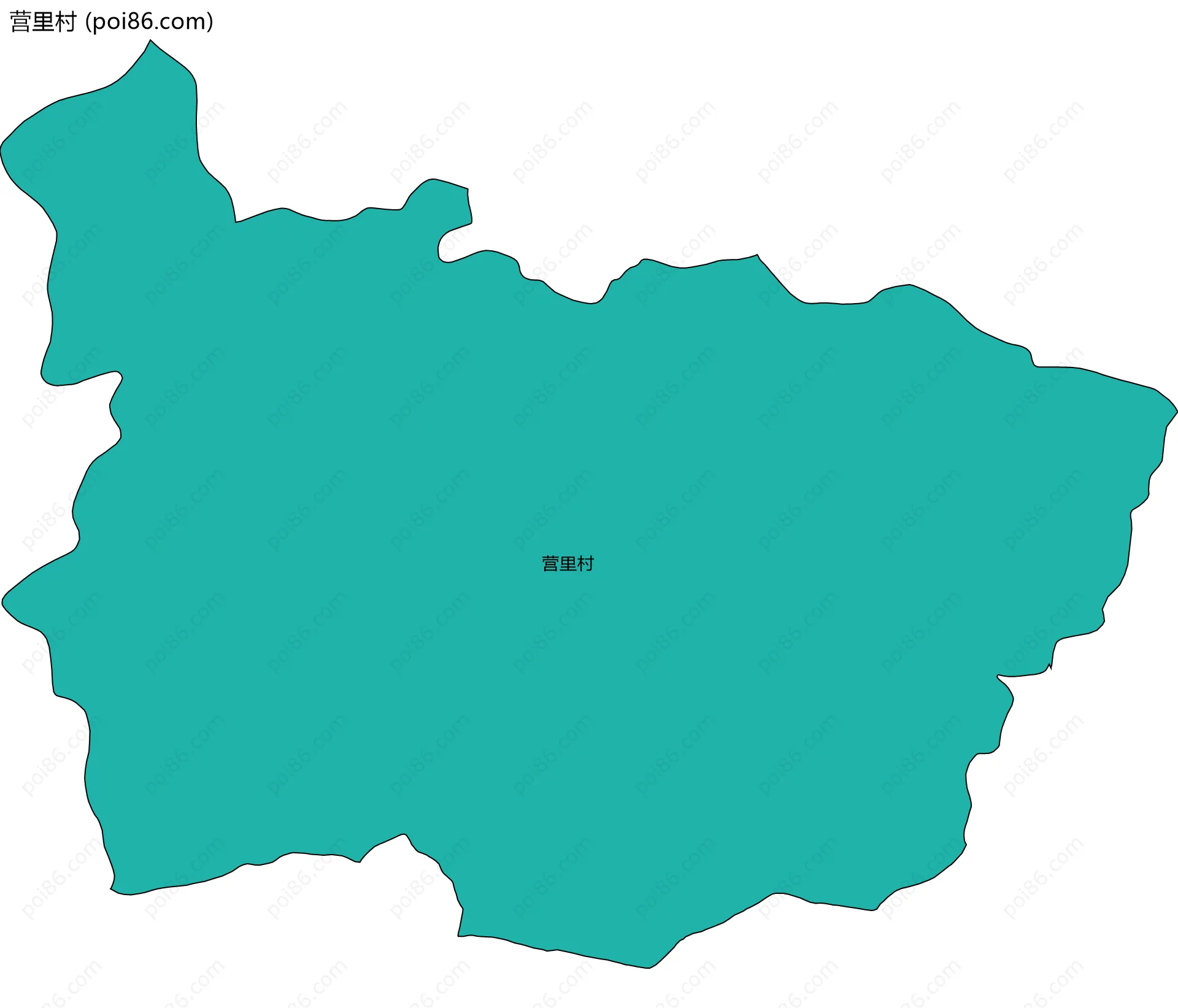 营里村边界地图