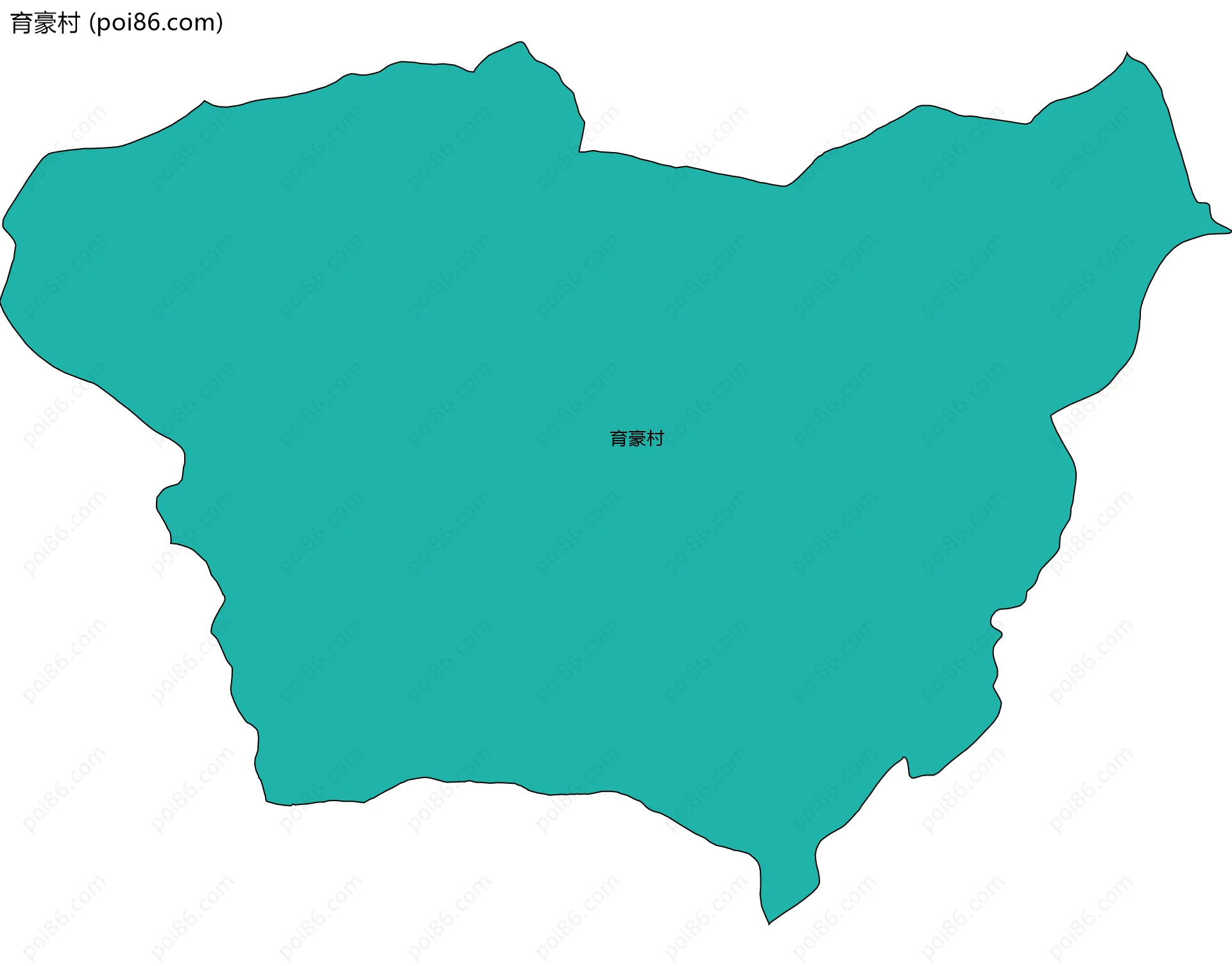 育豪村边界地图