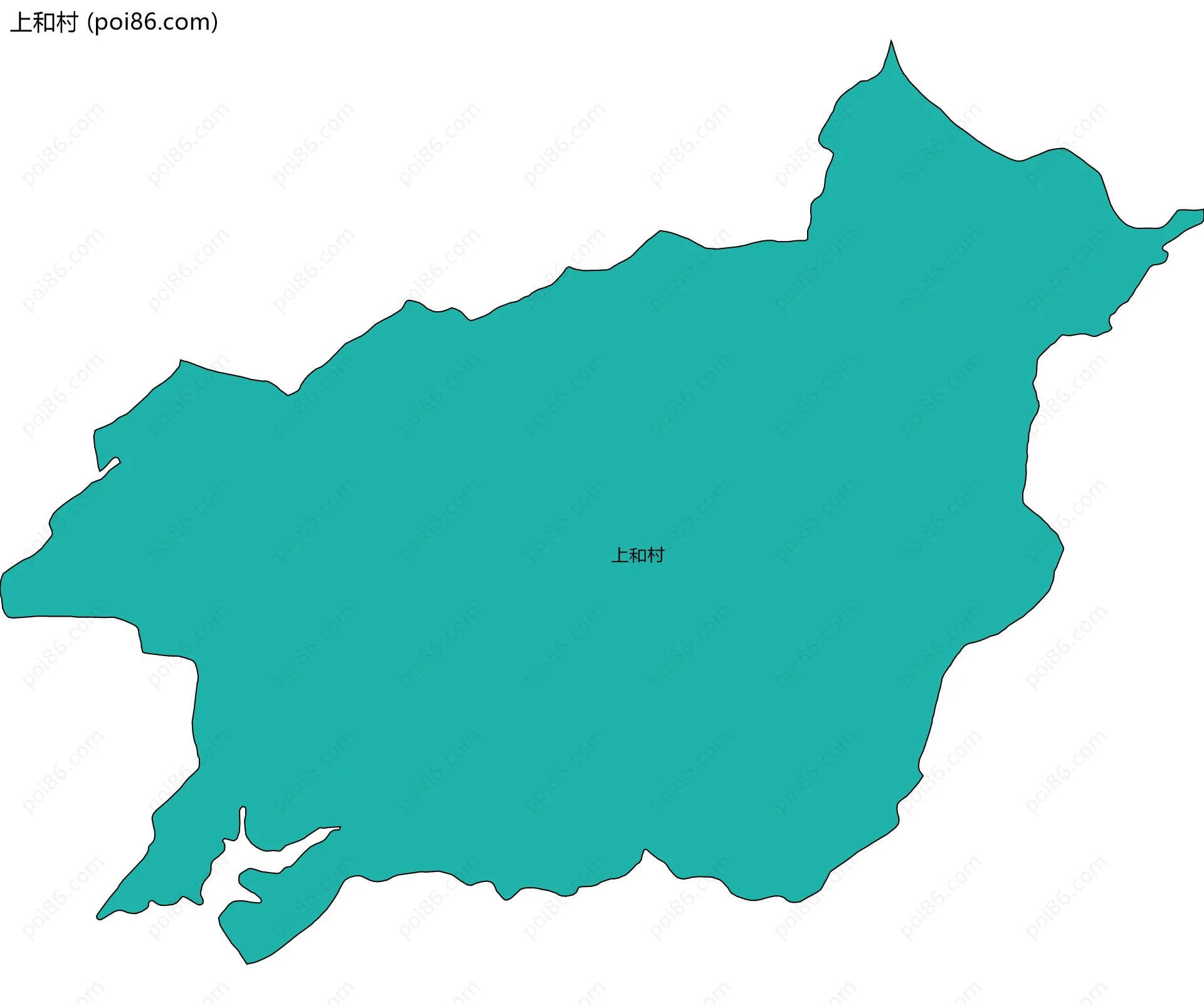 上和村边界地图