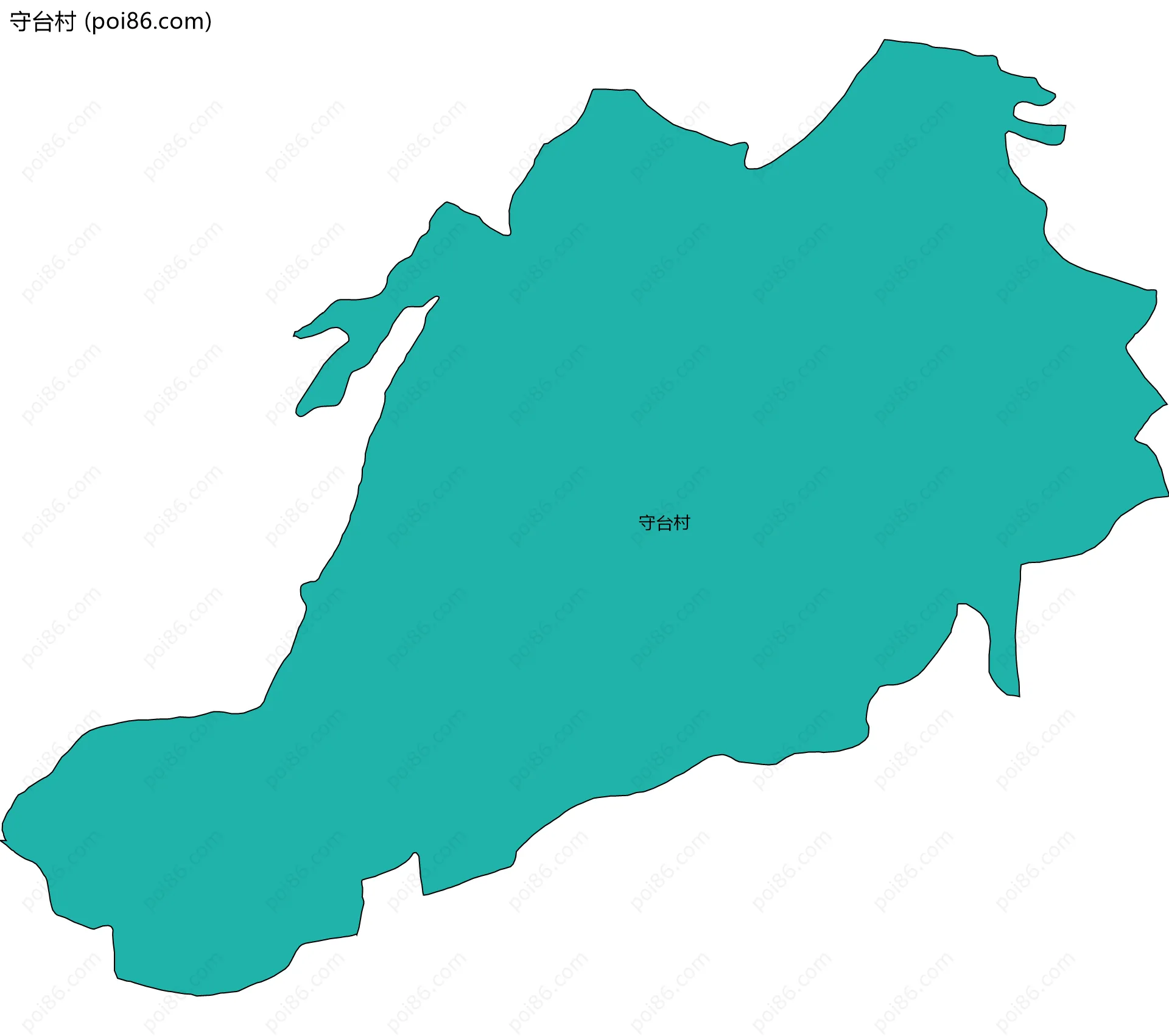 守台村边界地图