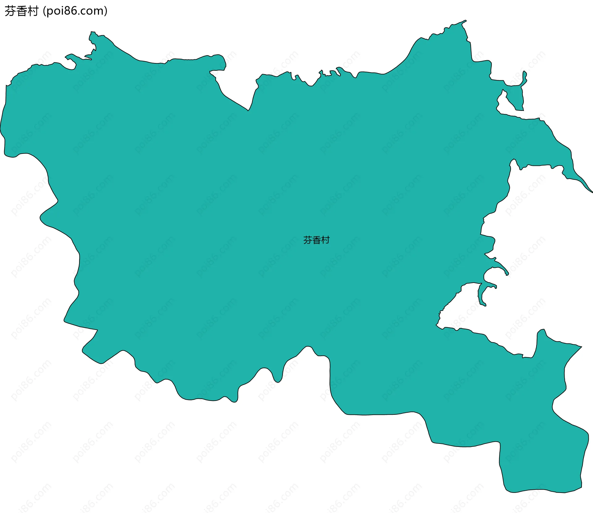 芬香村边界地图