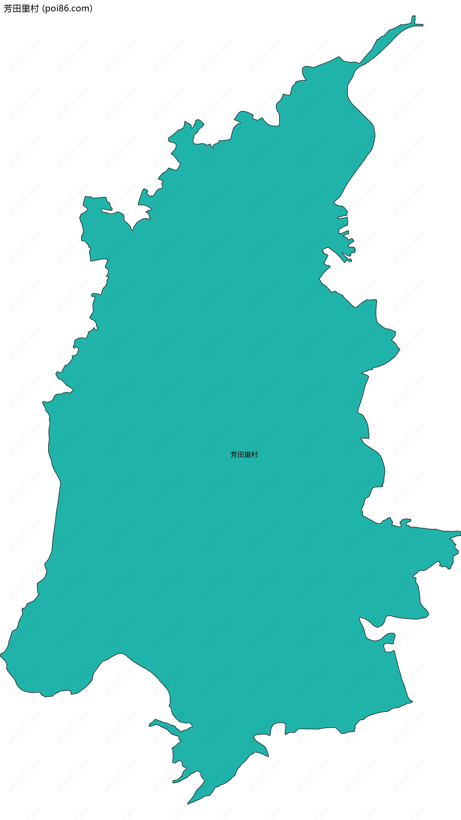 芳田里村边界地图