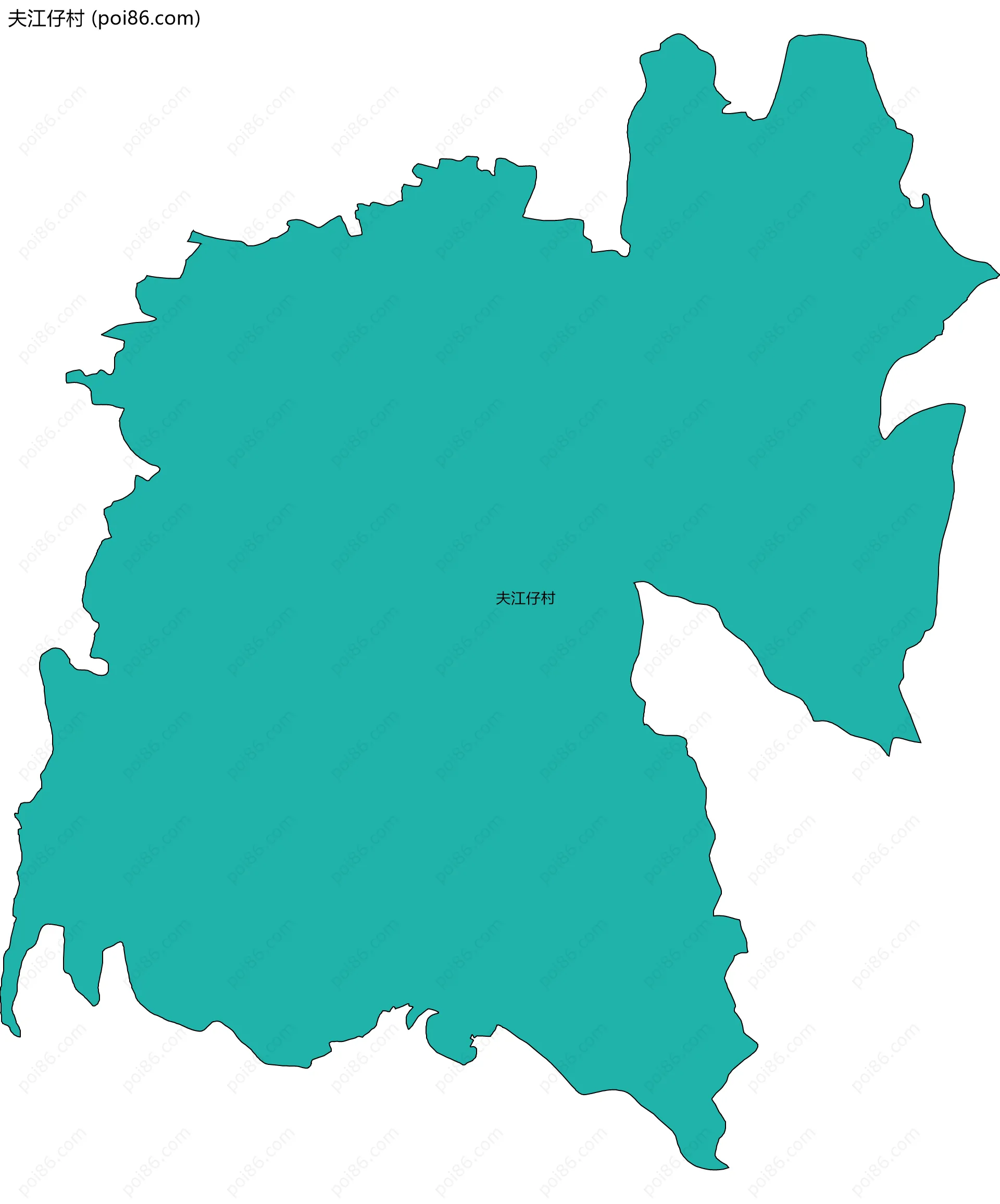 夫江仔村边界地图