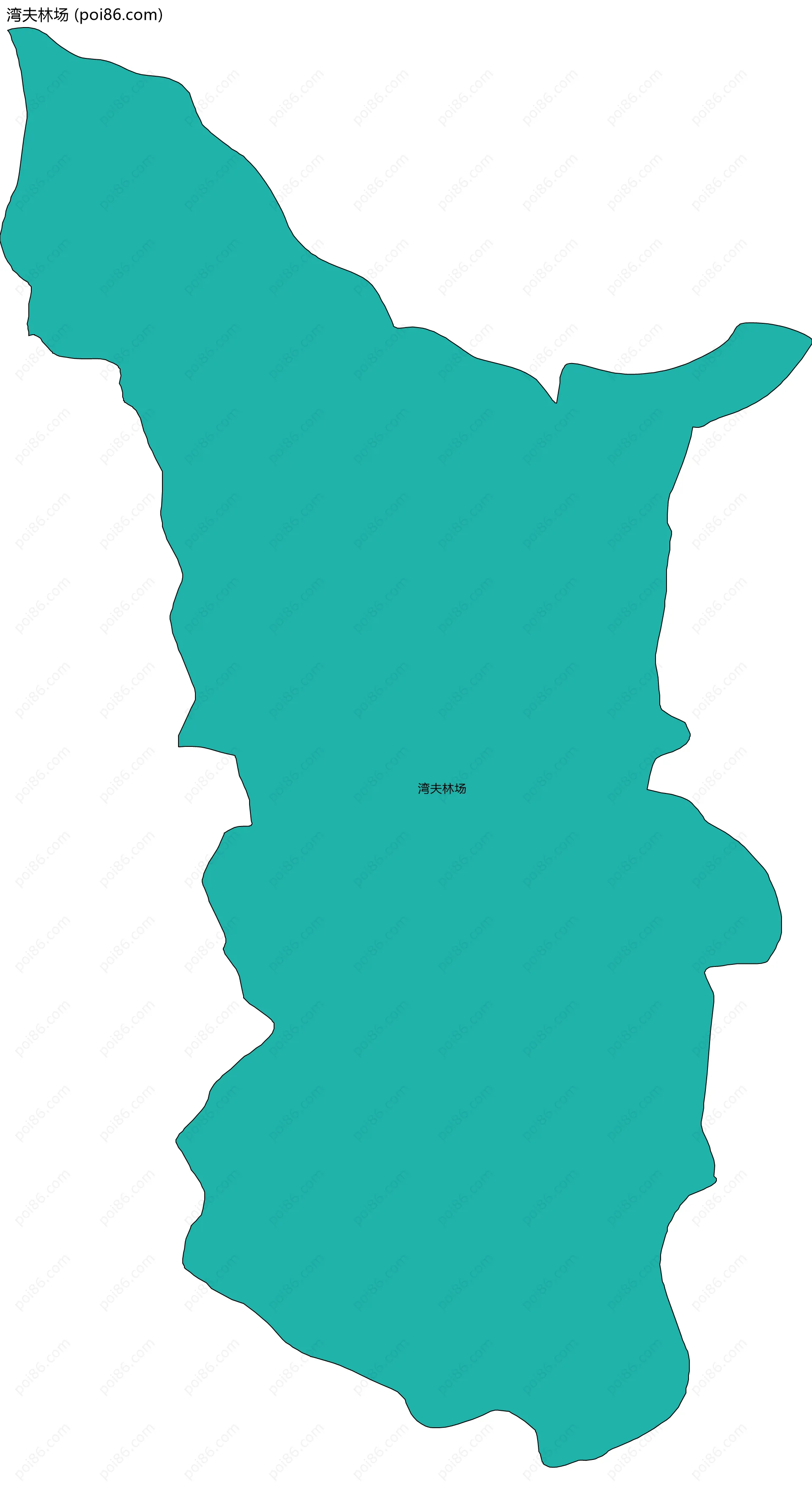 湾夫林场边界地图