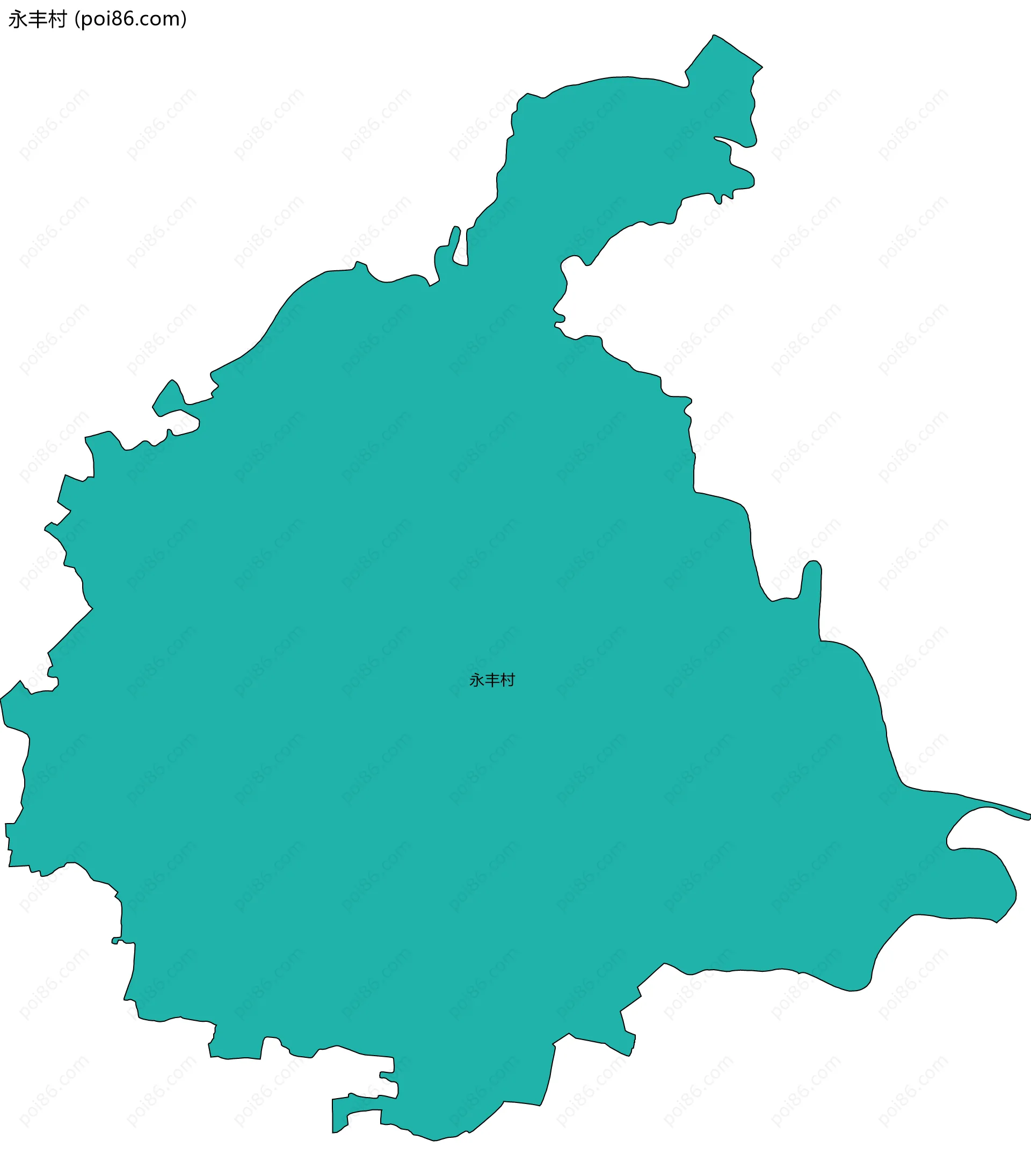 永丰村边界地图