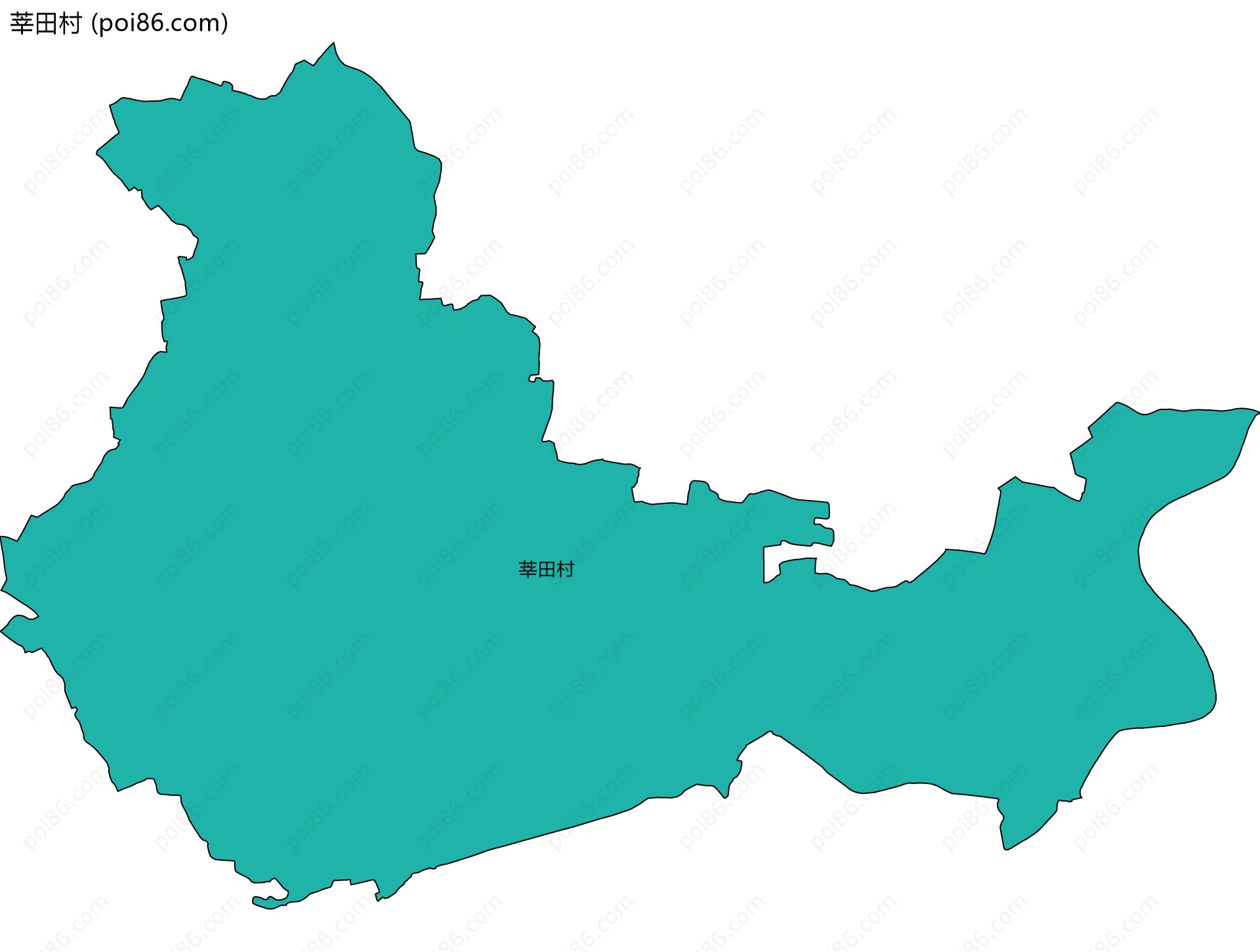 莘田村边界地图