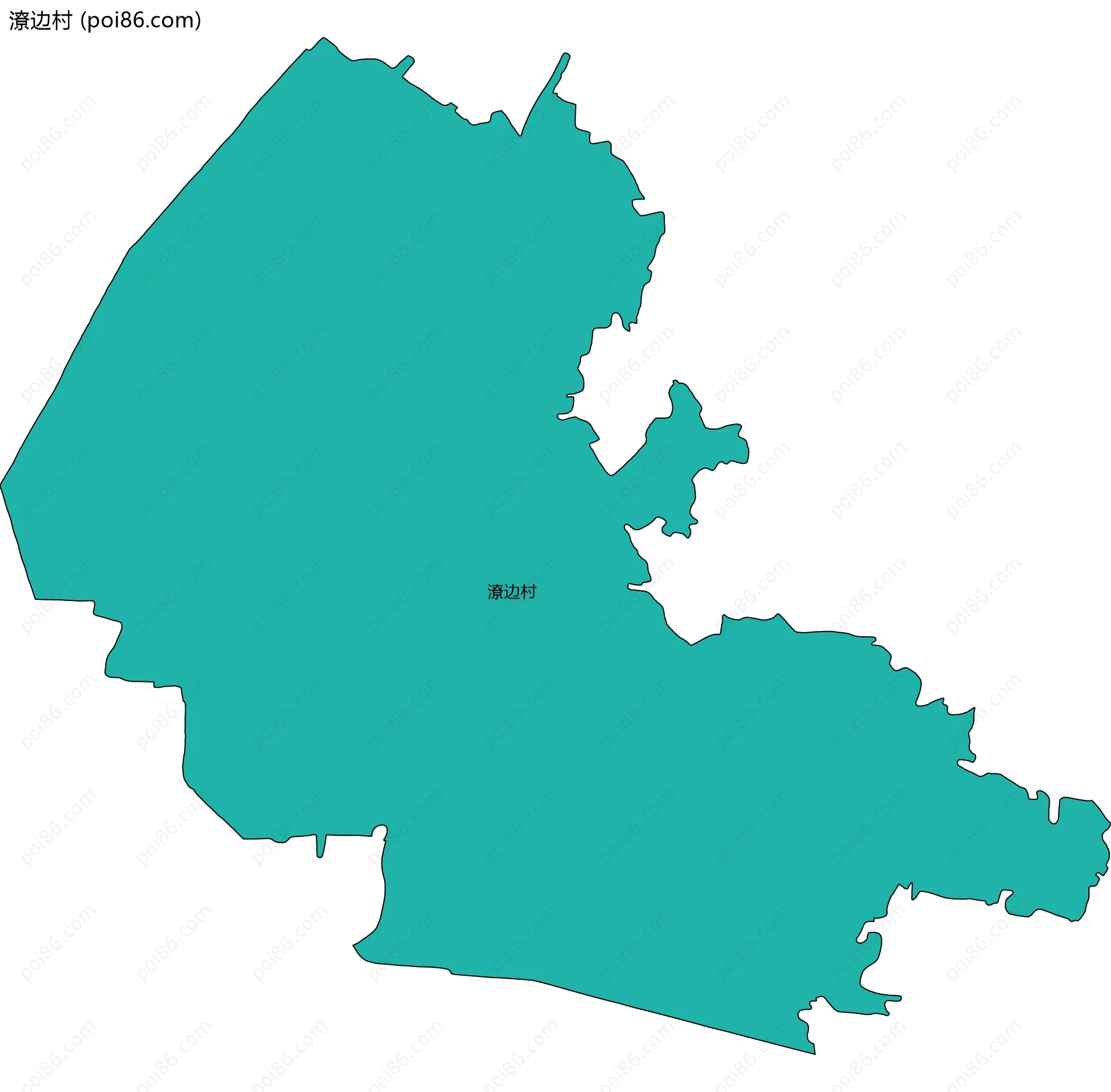 潦边村边界地图