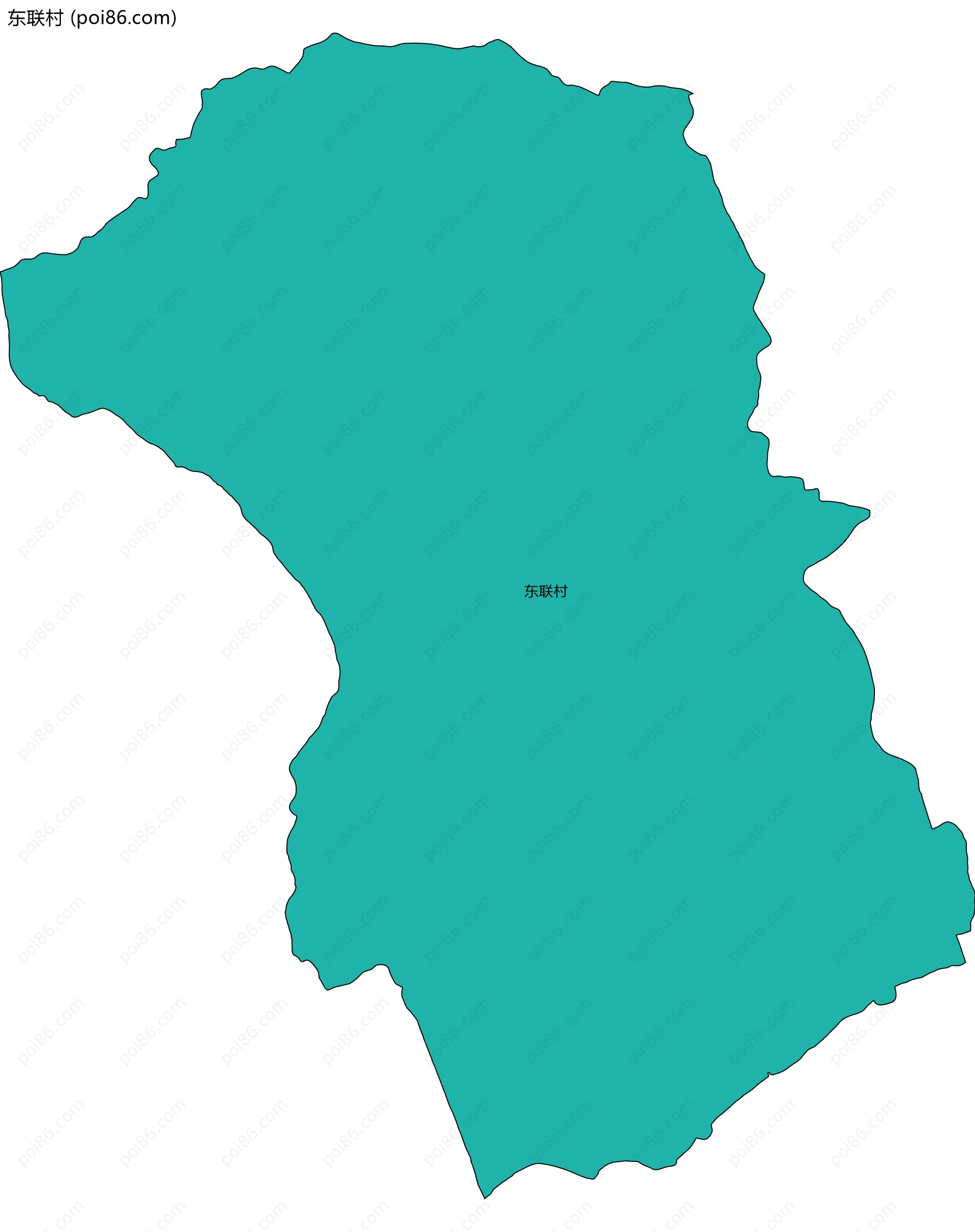 东联村边界地图