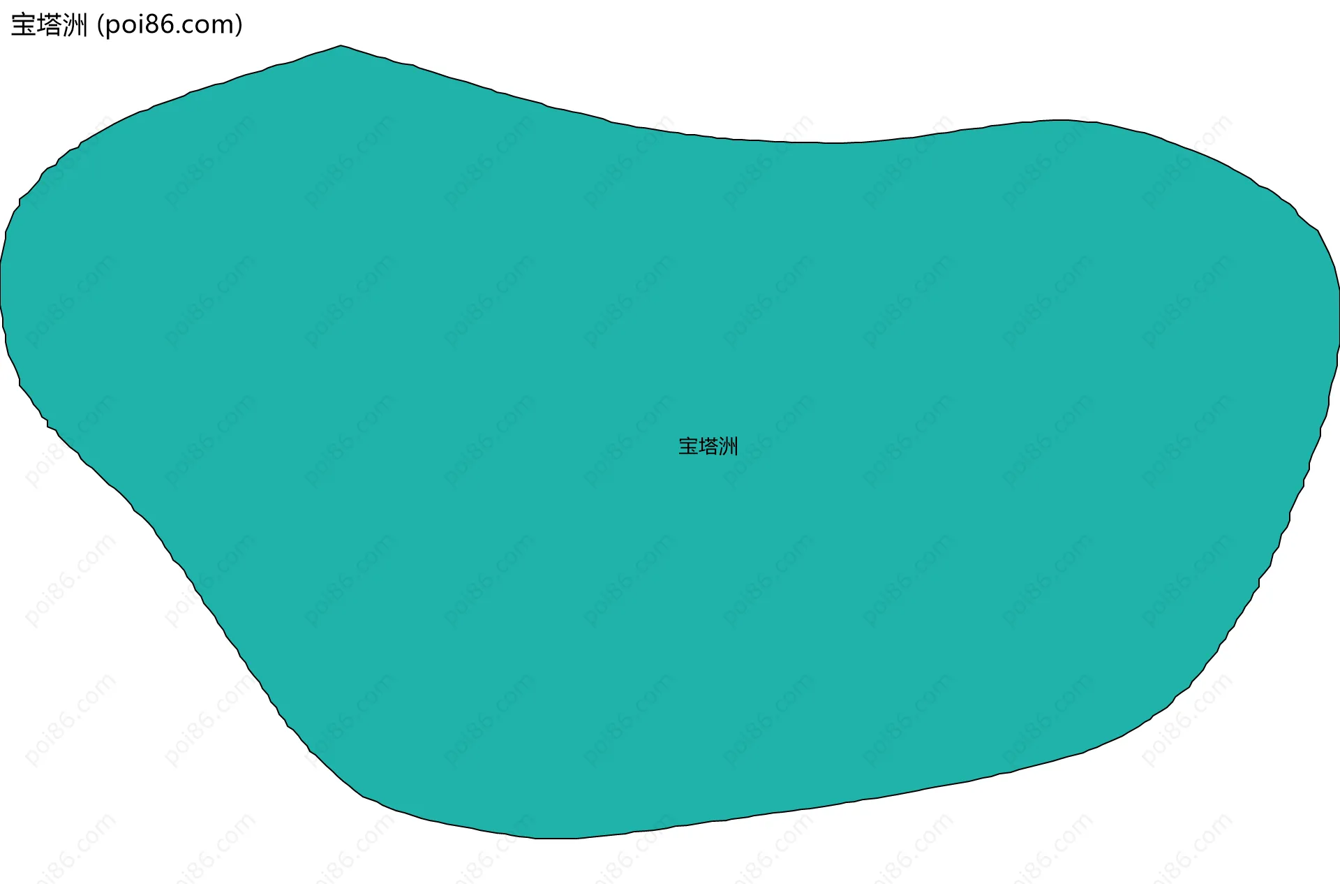 宝塔洲边界地图