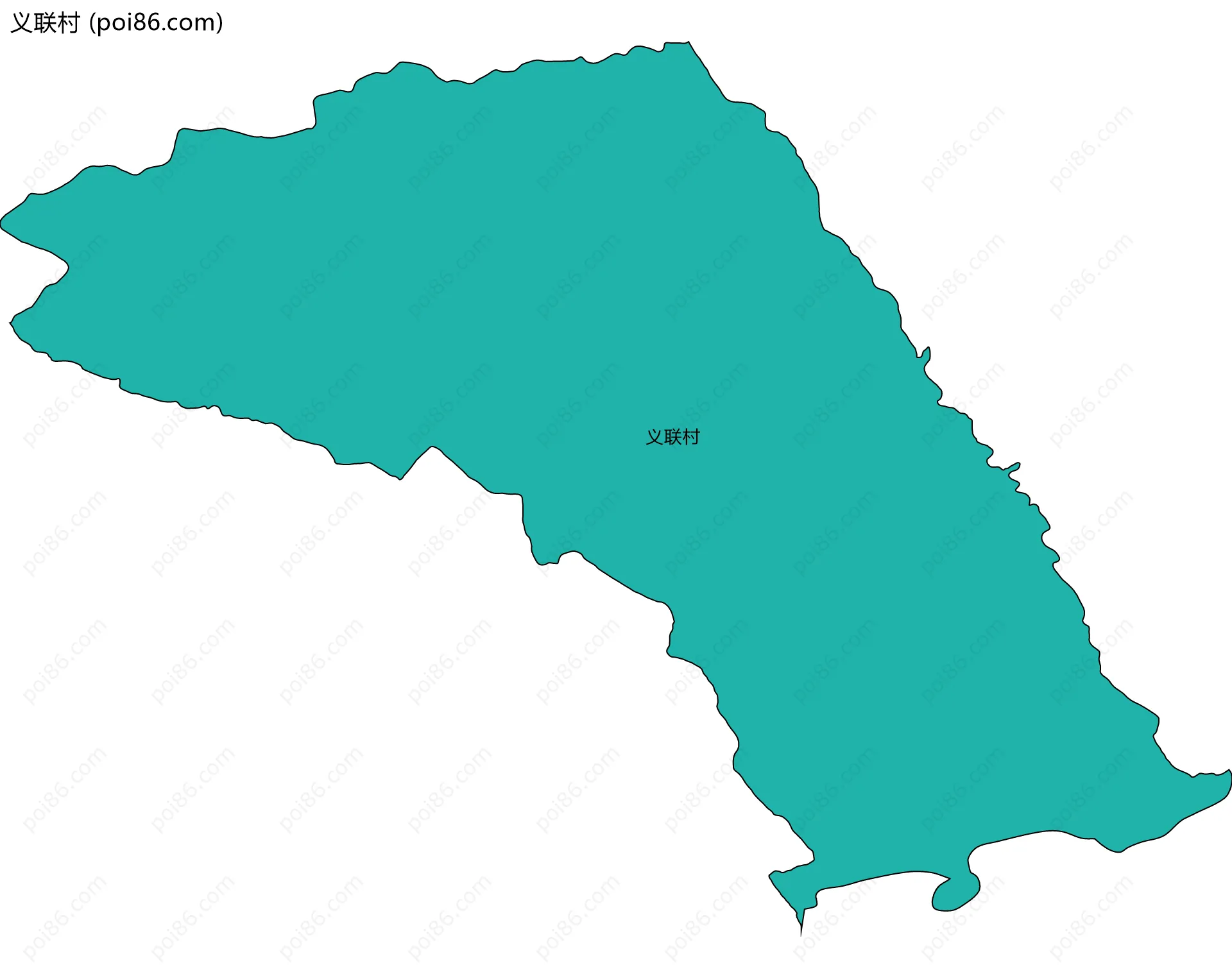 义联村边界地图