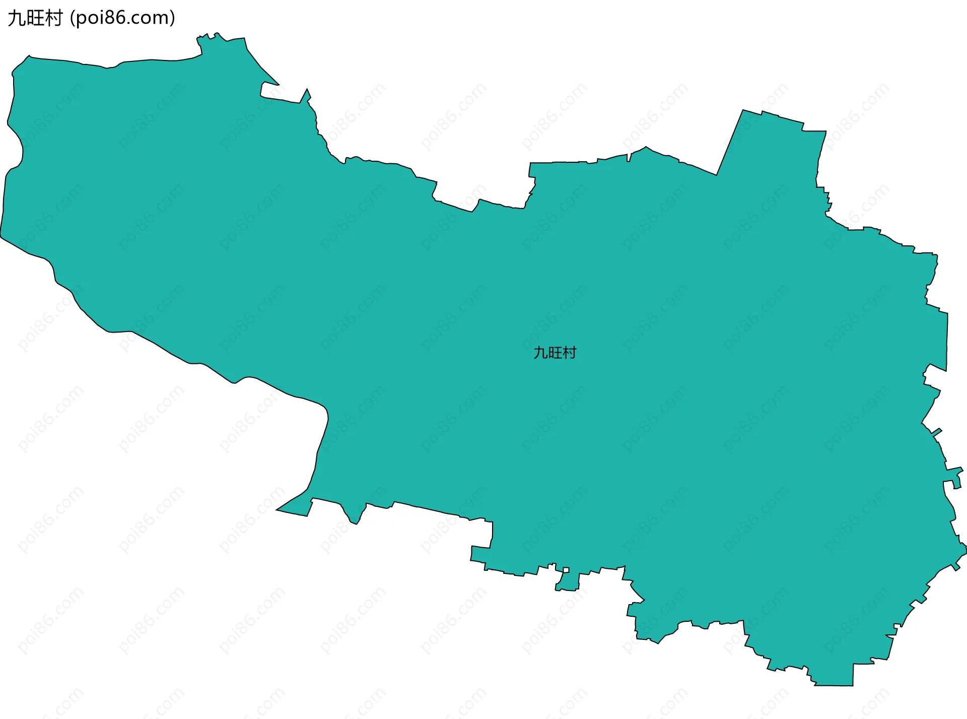 九旺村边界地图