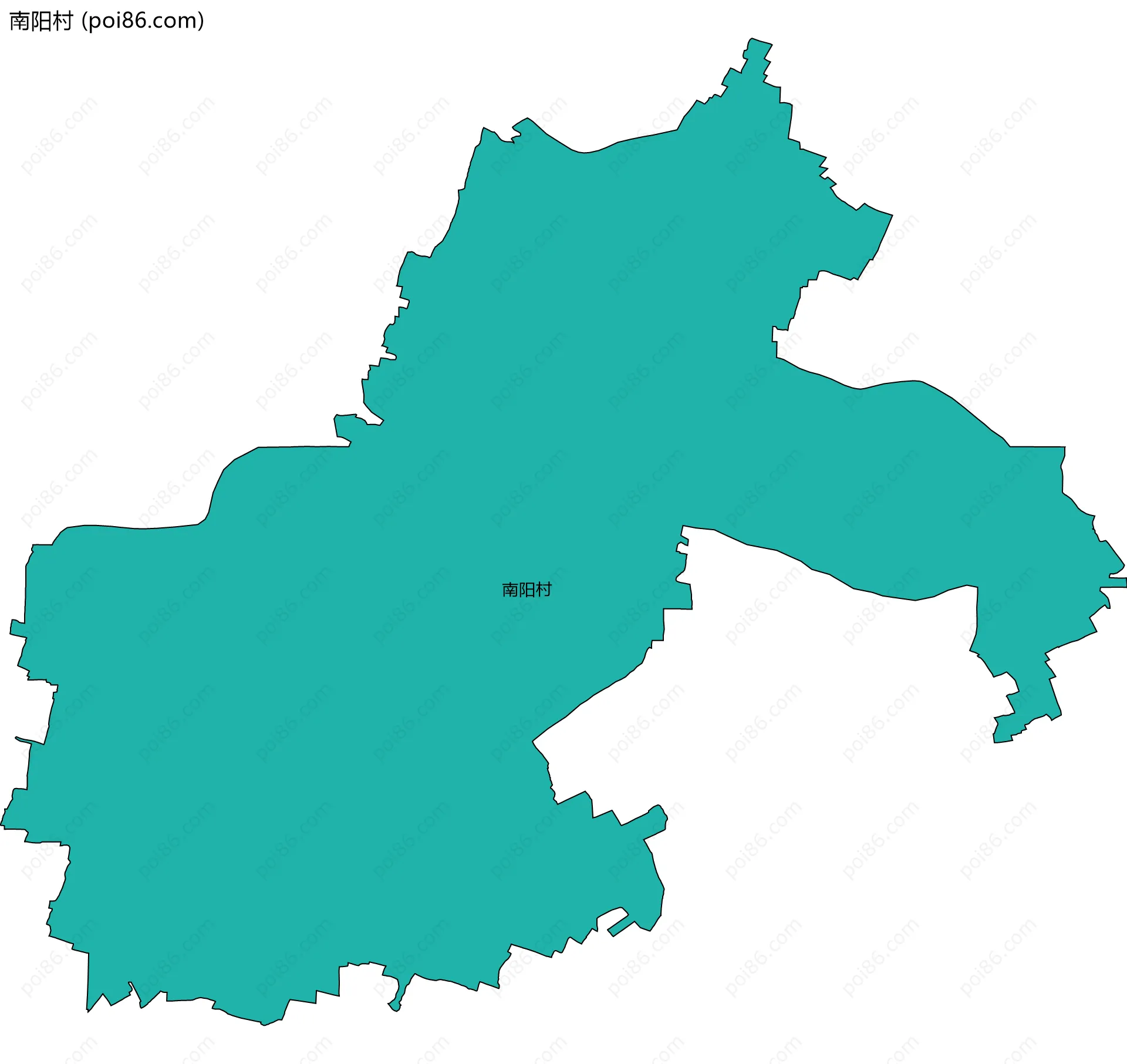 南阳村边界地图