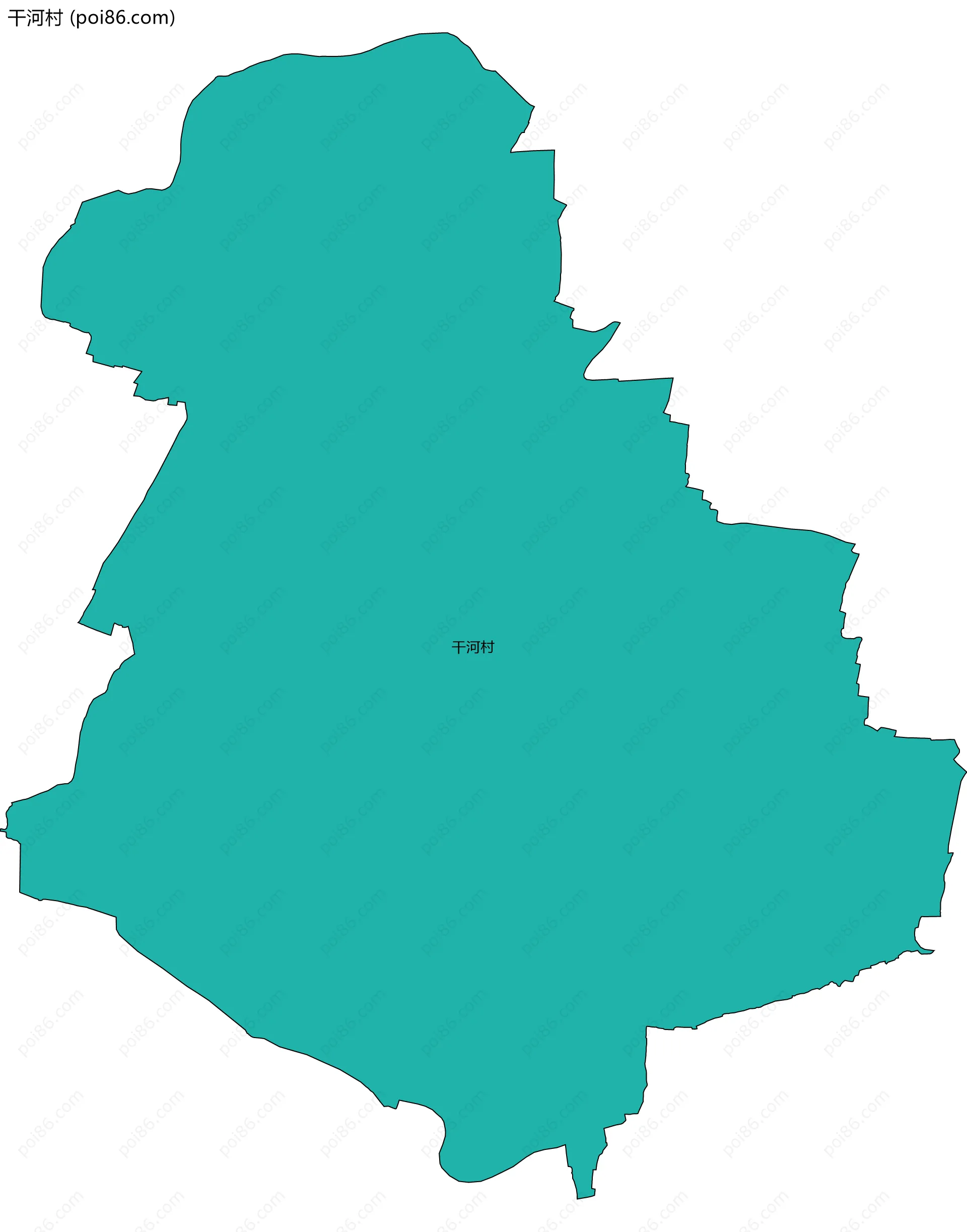 干河村边界地图