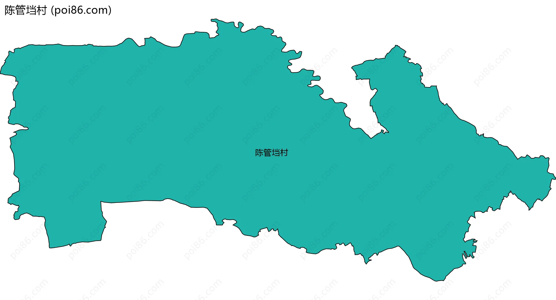 陈管垱村边界地图