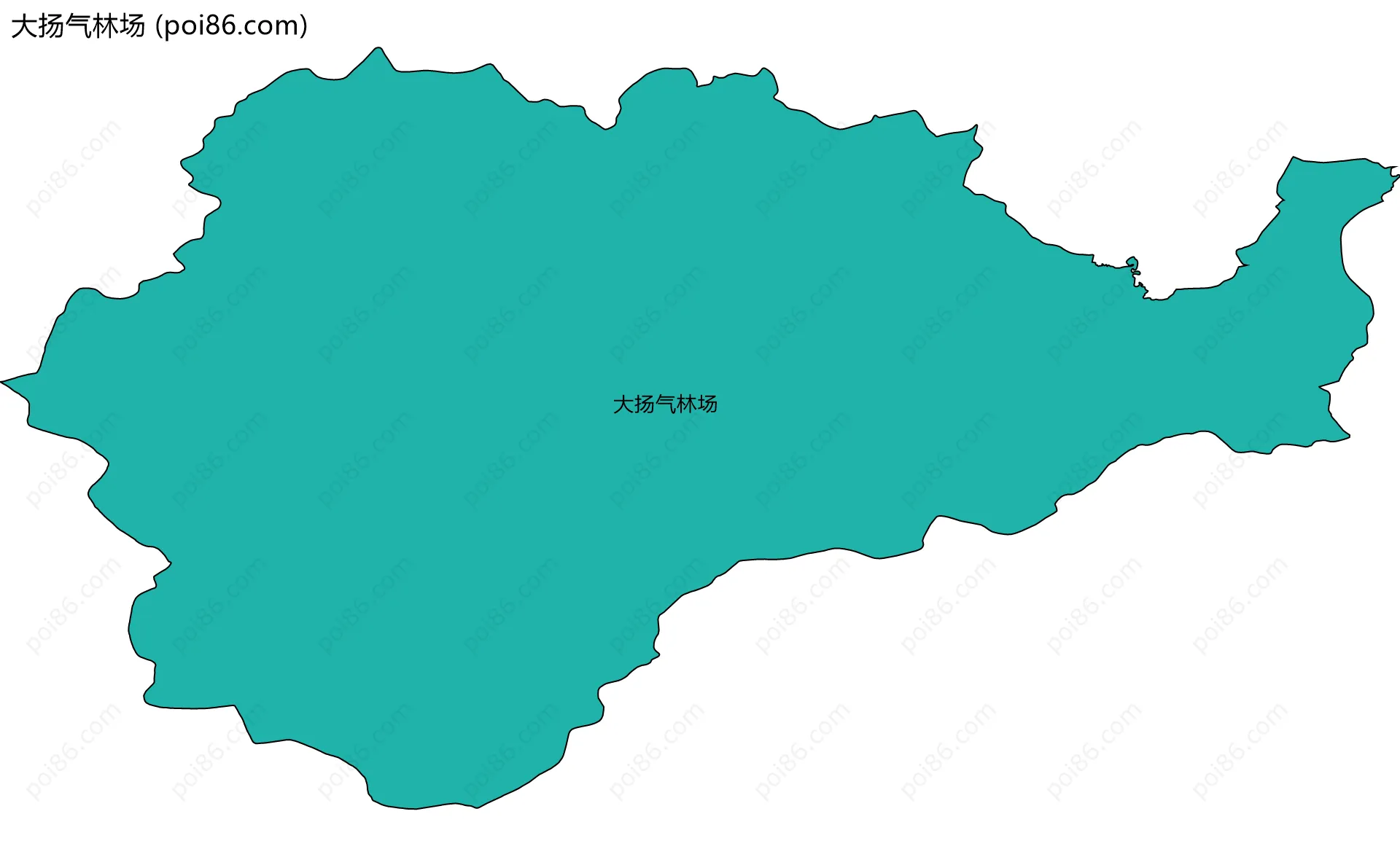 大扬气林场边界地图