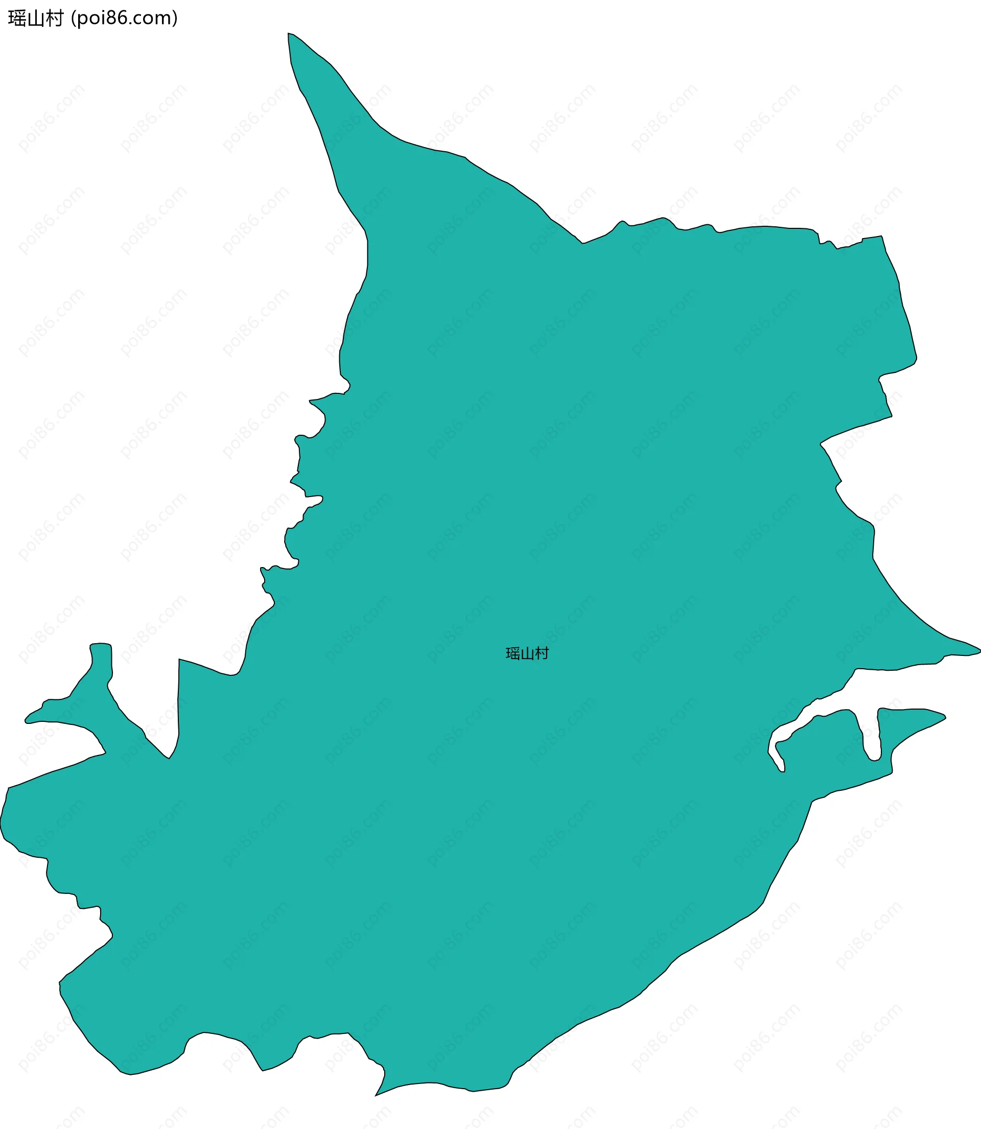 瑶山村边界地图