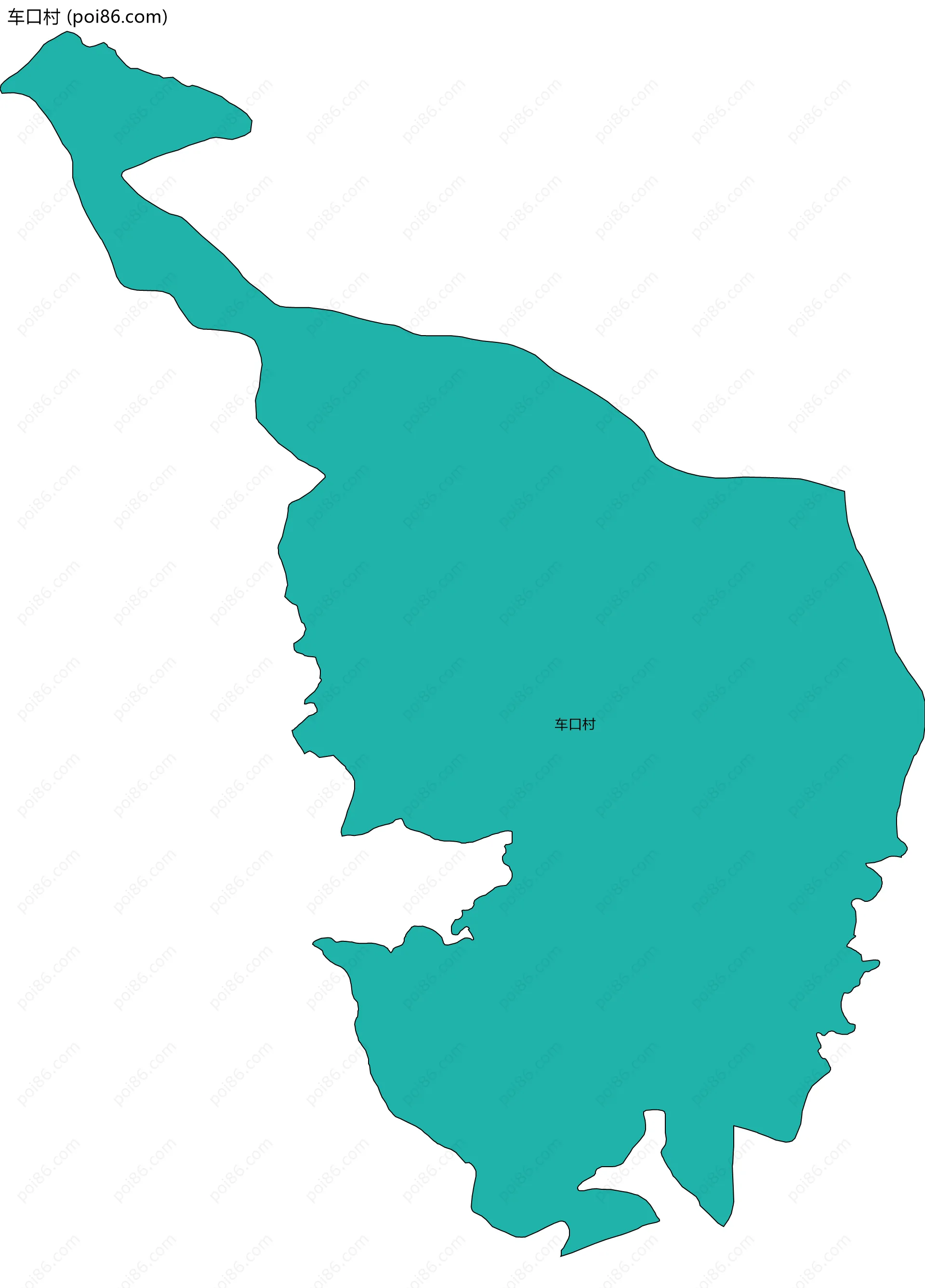 车口村边界地图